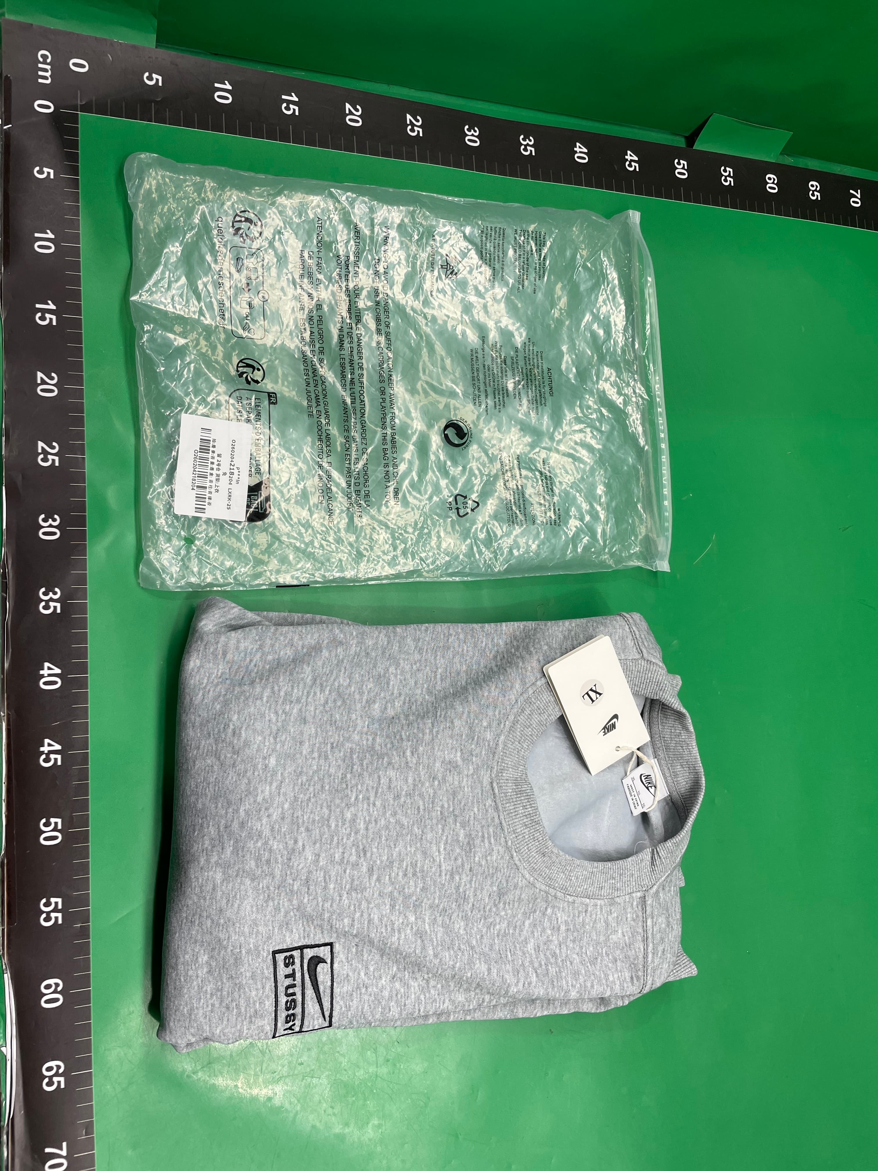 纯元版本！OS宽松版型！毛圈版本！ Stu  斯tuxi联名 Crew Fleecelogo 23SS 纯色刺绣logo口袋拉链 卫裤 运动裤 — miniatura QC 4