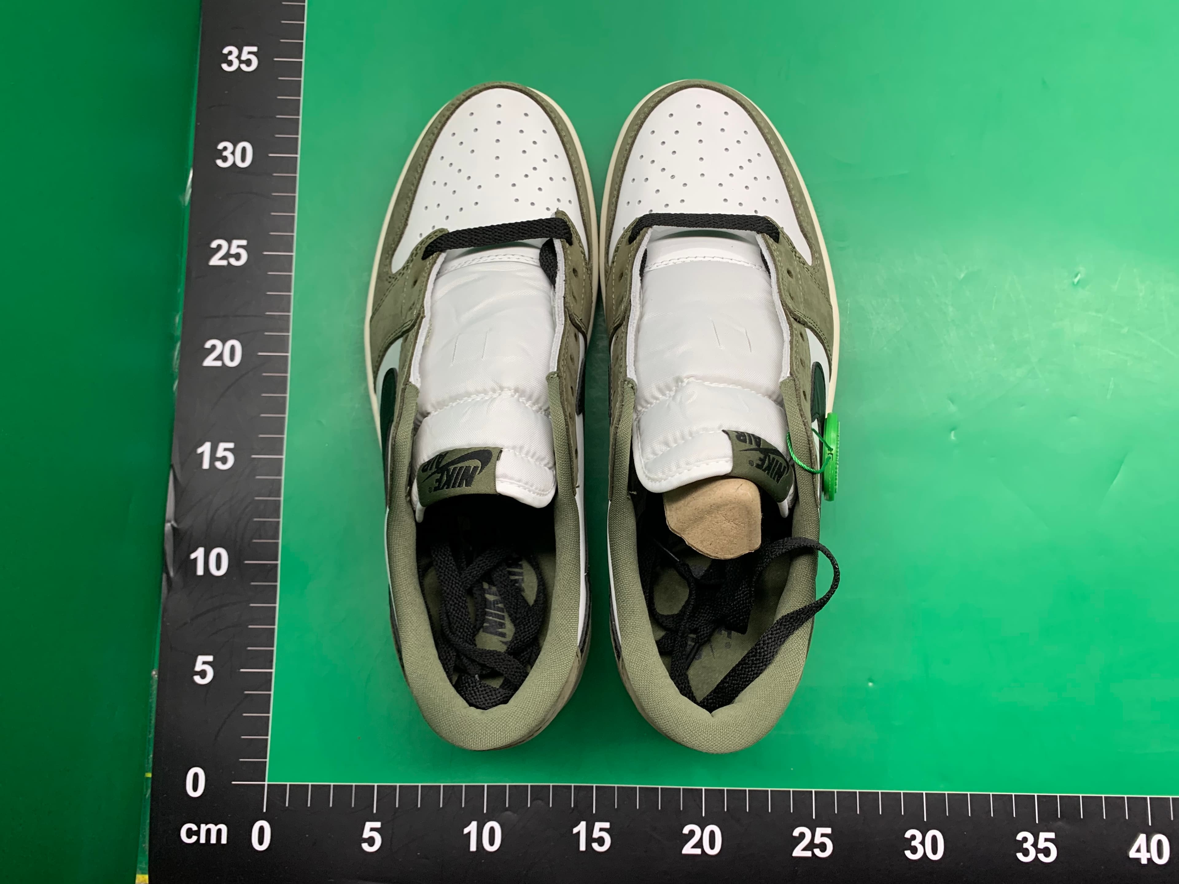 跨境高品质 AJ1倒钩 travis联名款 TS闪电白蓝 复古低帮篮球鞋 — miniatura QC 3