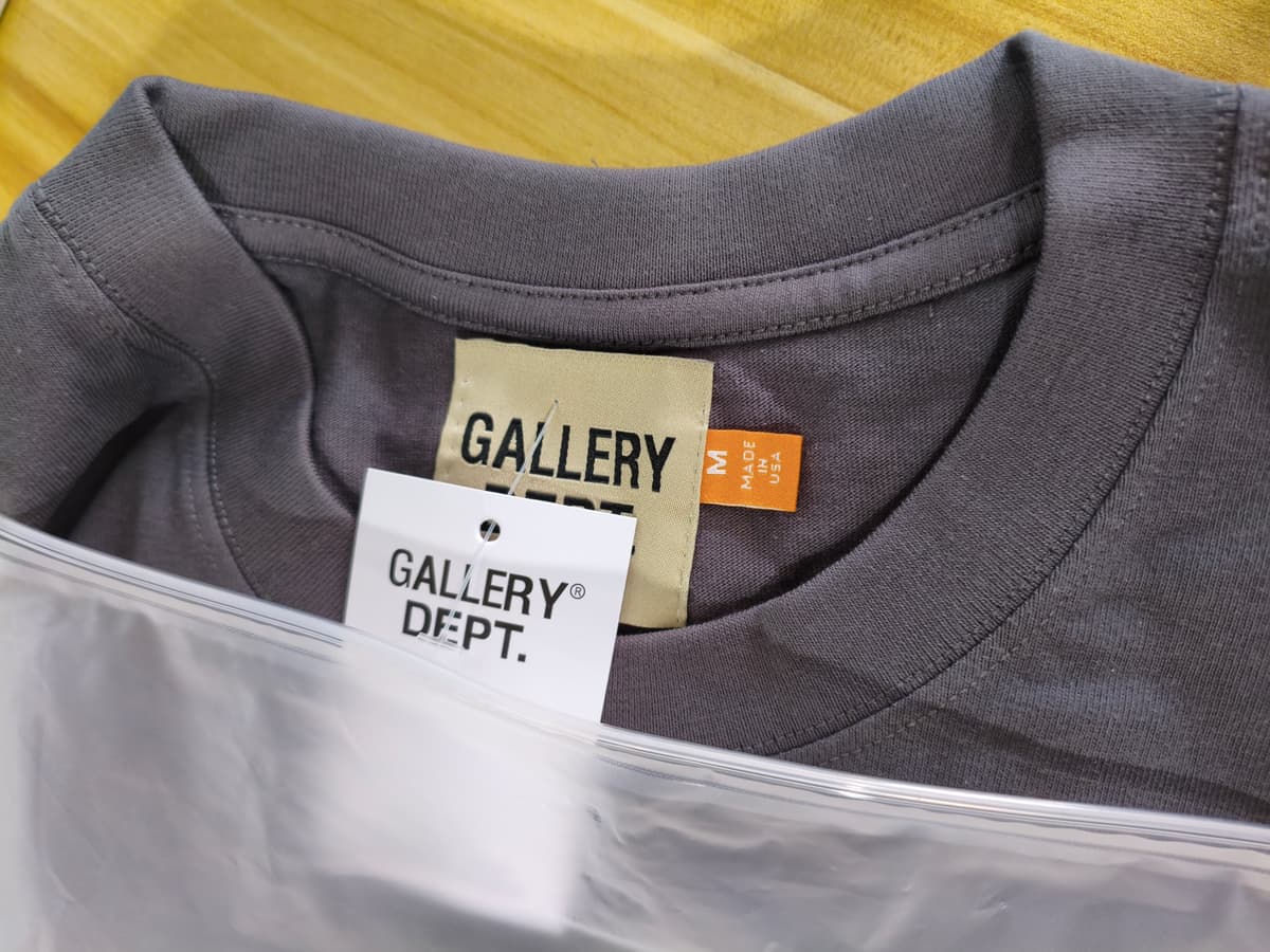 潮牌Gallery基础款字母logo印花休闲男女宽松短袖T恤情侣装 — miniatura QC 6
