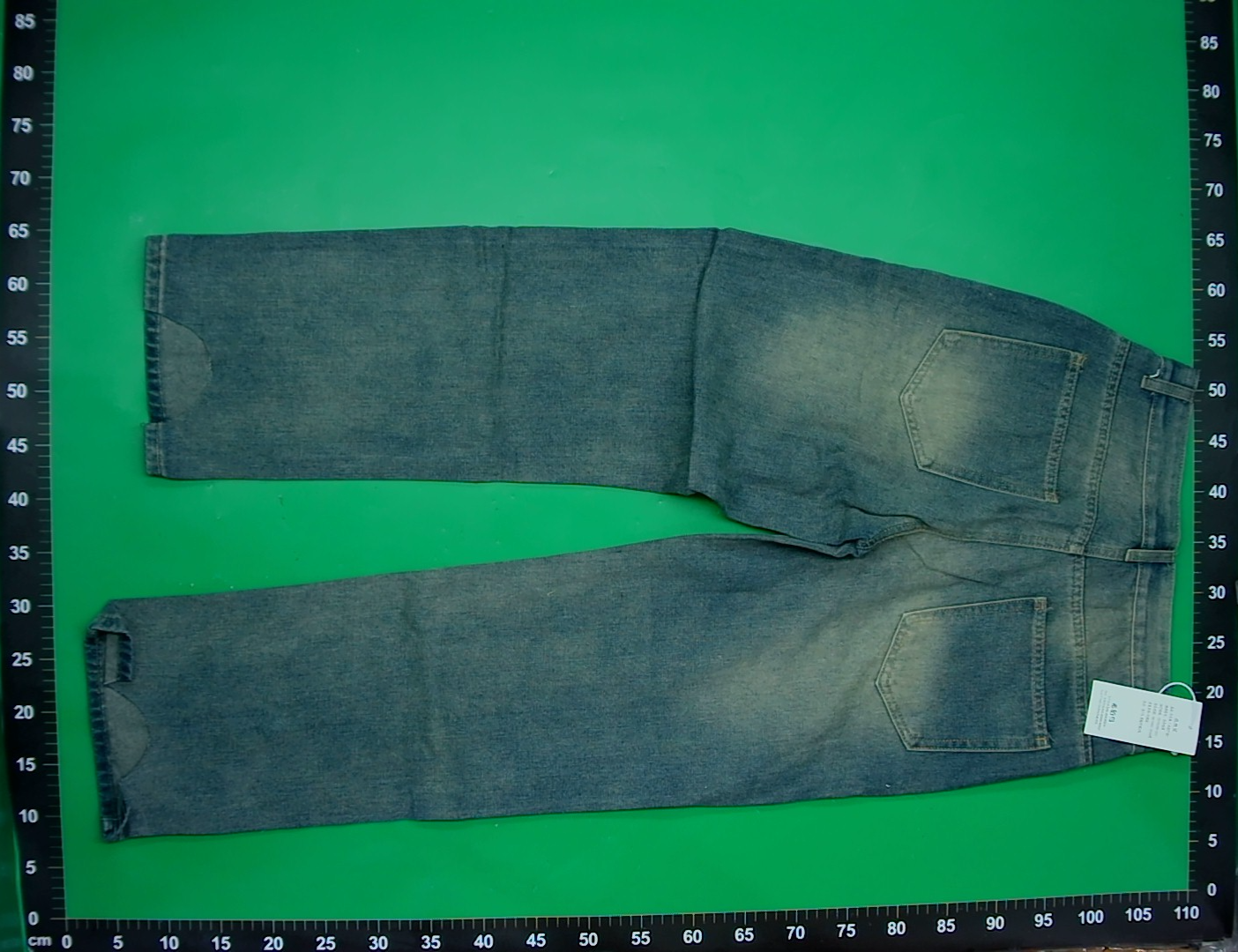 美式复古cleanfit阔腿牛仔裤男潮牌新款高街水洗做旧宽松直筒长裤 — foto QC 1