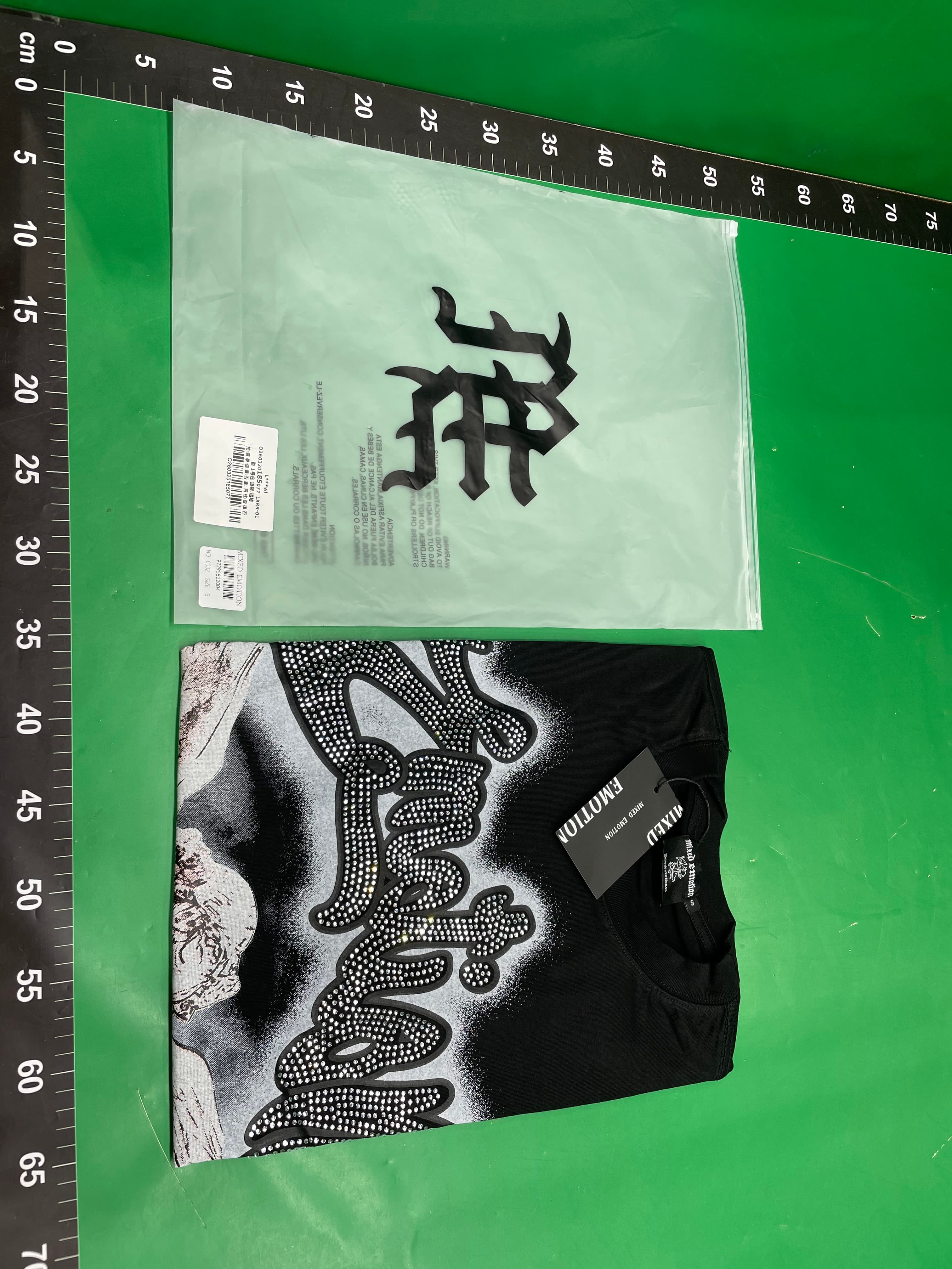 美式潮牌卡烫钻印花男女情侣装青少年街头时尚夏季上衣短袖T恤 — miniatura QC 5