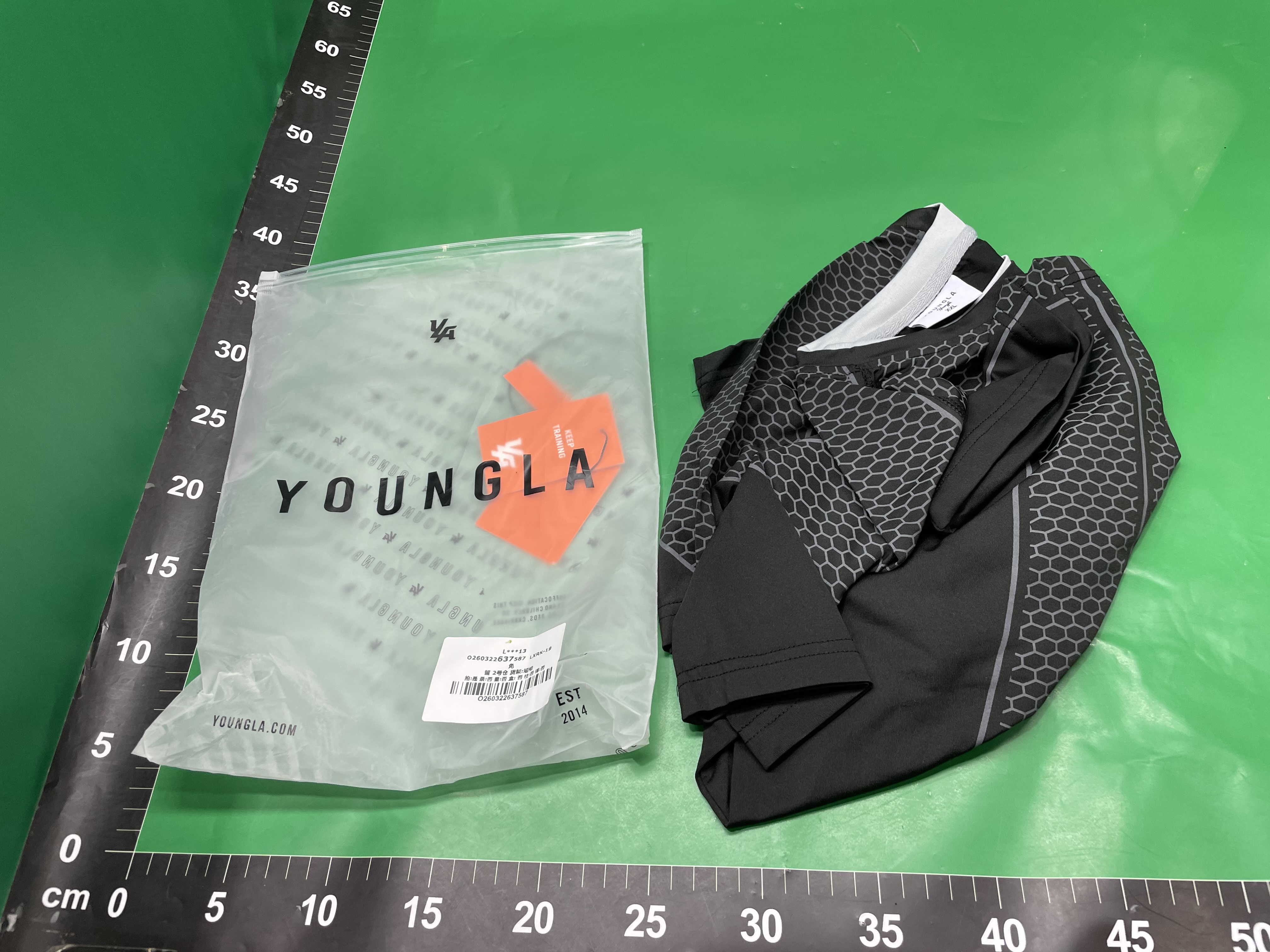 YOUNGLA美式夏季新款男士紧身T恤慢跑者运动健身跑步训练速干短袖 — miniatura QC 4