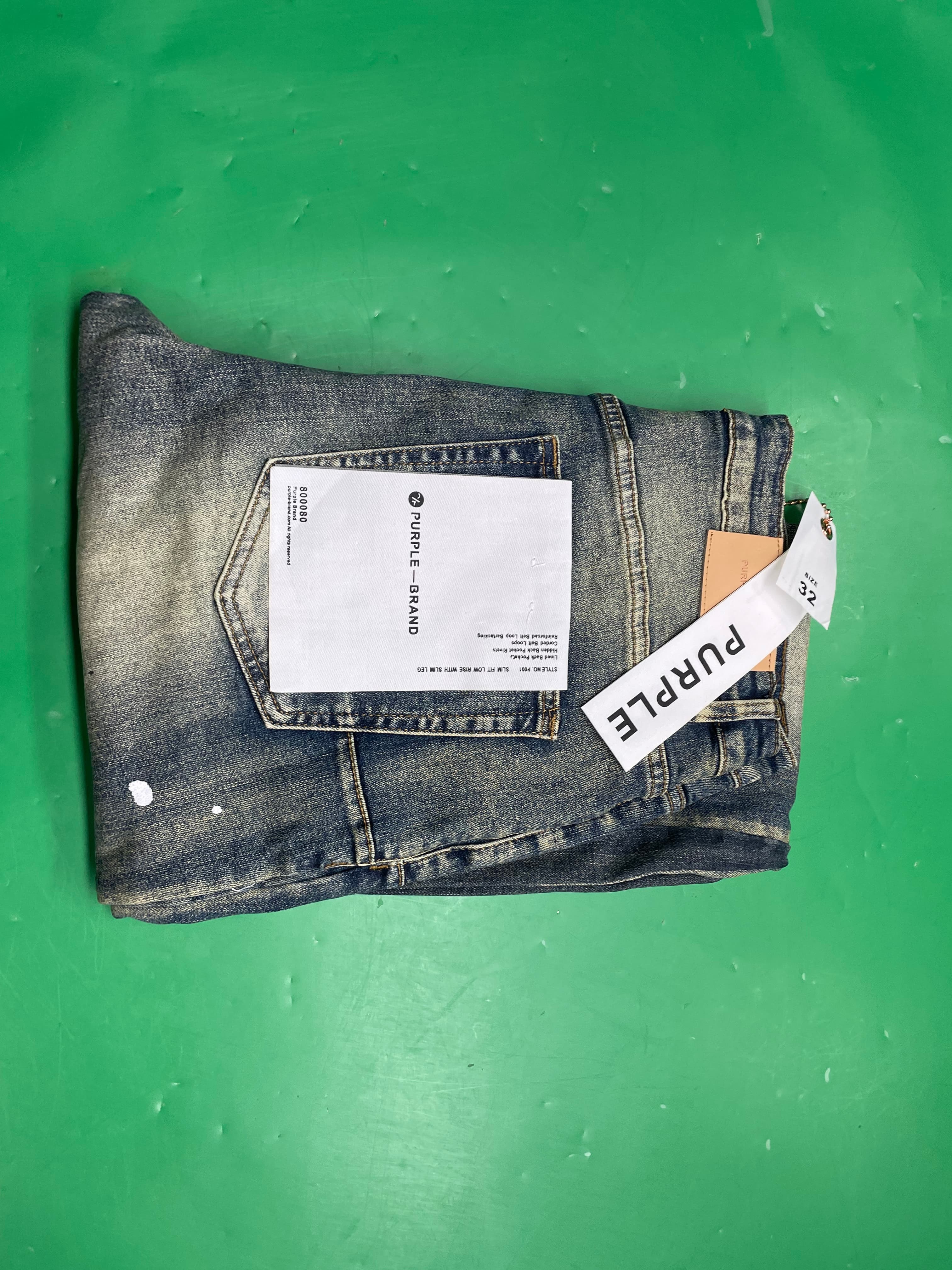 跨境欧美Purple Brand直筒牛仔裤jeans水洗复古破洞痞帅美式合集 — miniatura QC 2