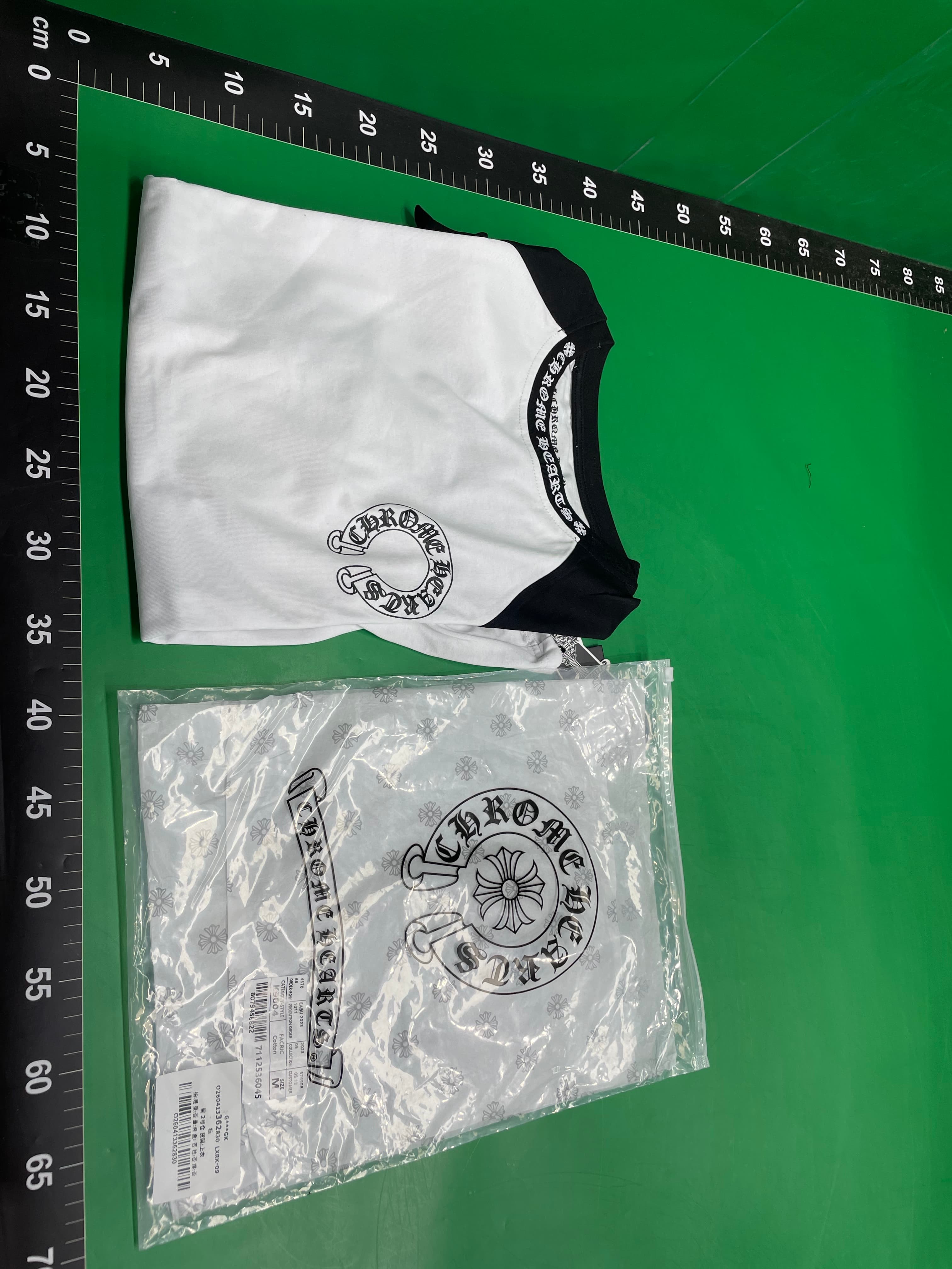 跨境克Ch Hets高品质双纱纯棉拼色落肩袖秋季男女T恤现货直发 — miniatura QC 2