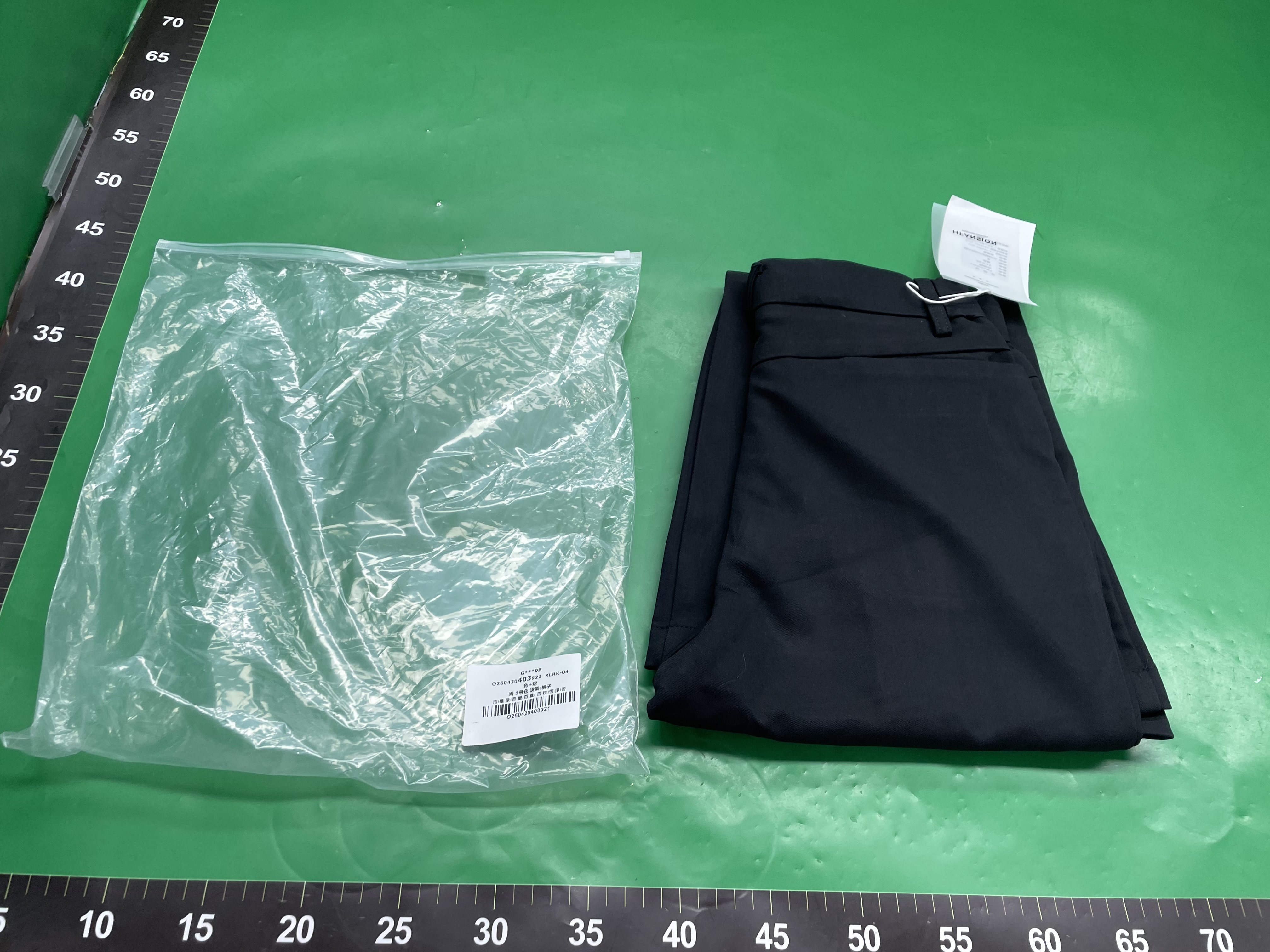 mountain tree打褶西裤简约TR直筒微喇cleanfit休闲长裤设计感 — foto QC 1