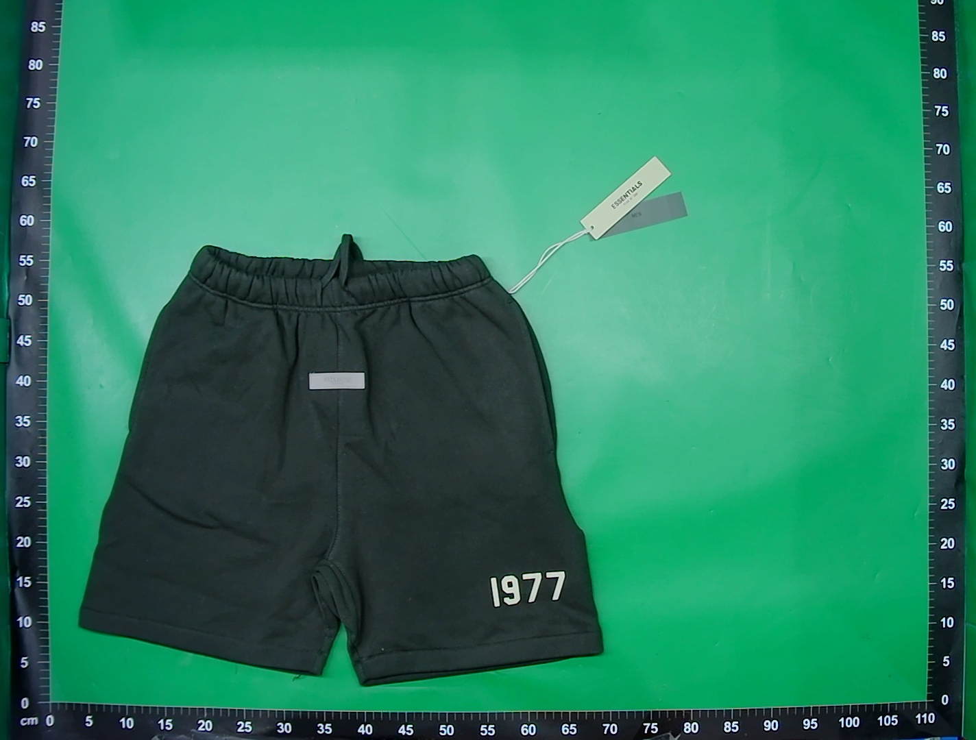 1977铁黑短裤-Essentials抓绒潮牌休闲5分SHORTS百直筒宽松薄款 — miniatura QC 2