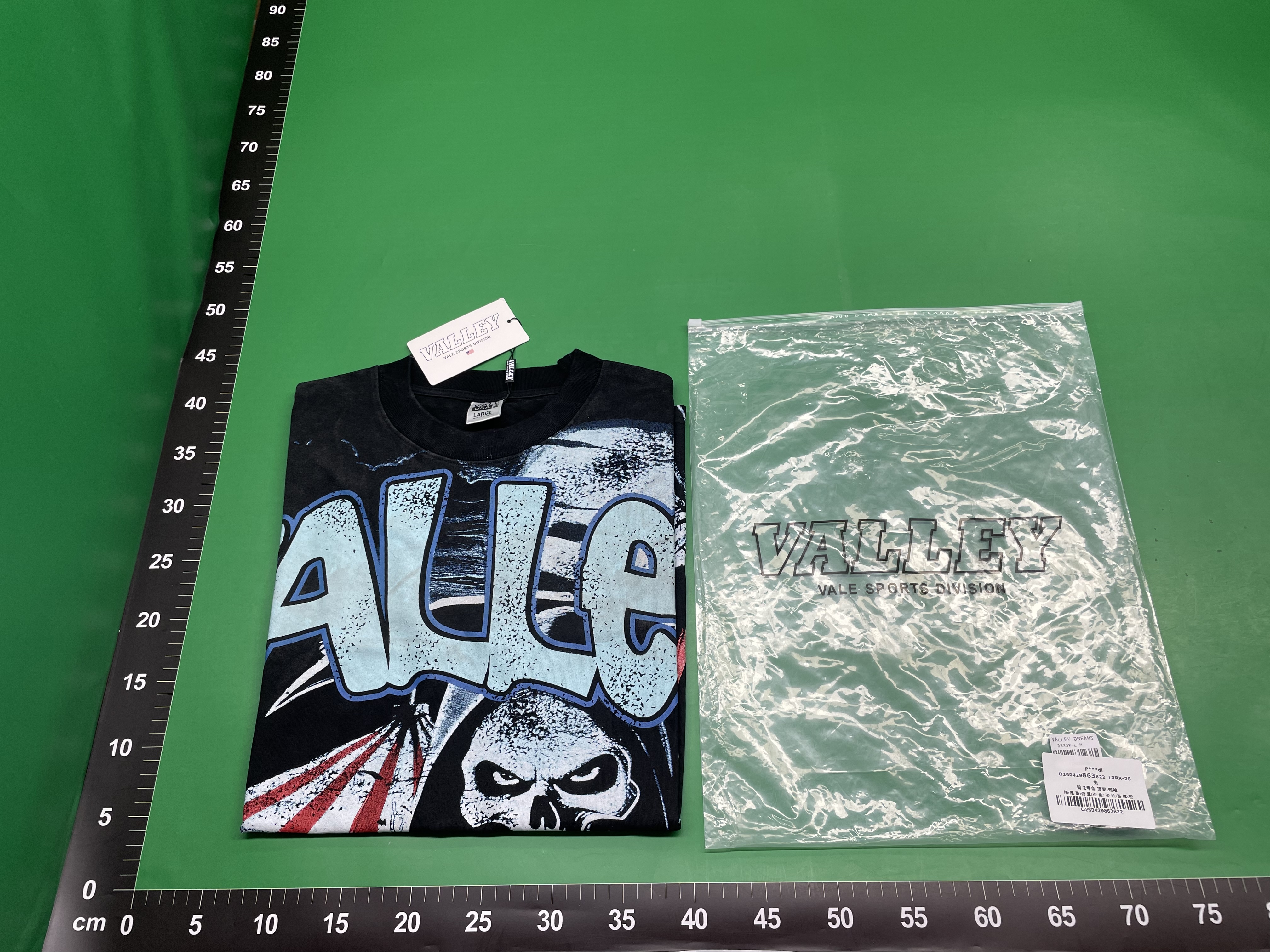 美式潮牌外贸Vale新款复古印花夏季高街男重磅纯棉短袖T恤VALLEY — foto QC 1
