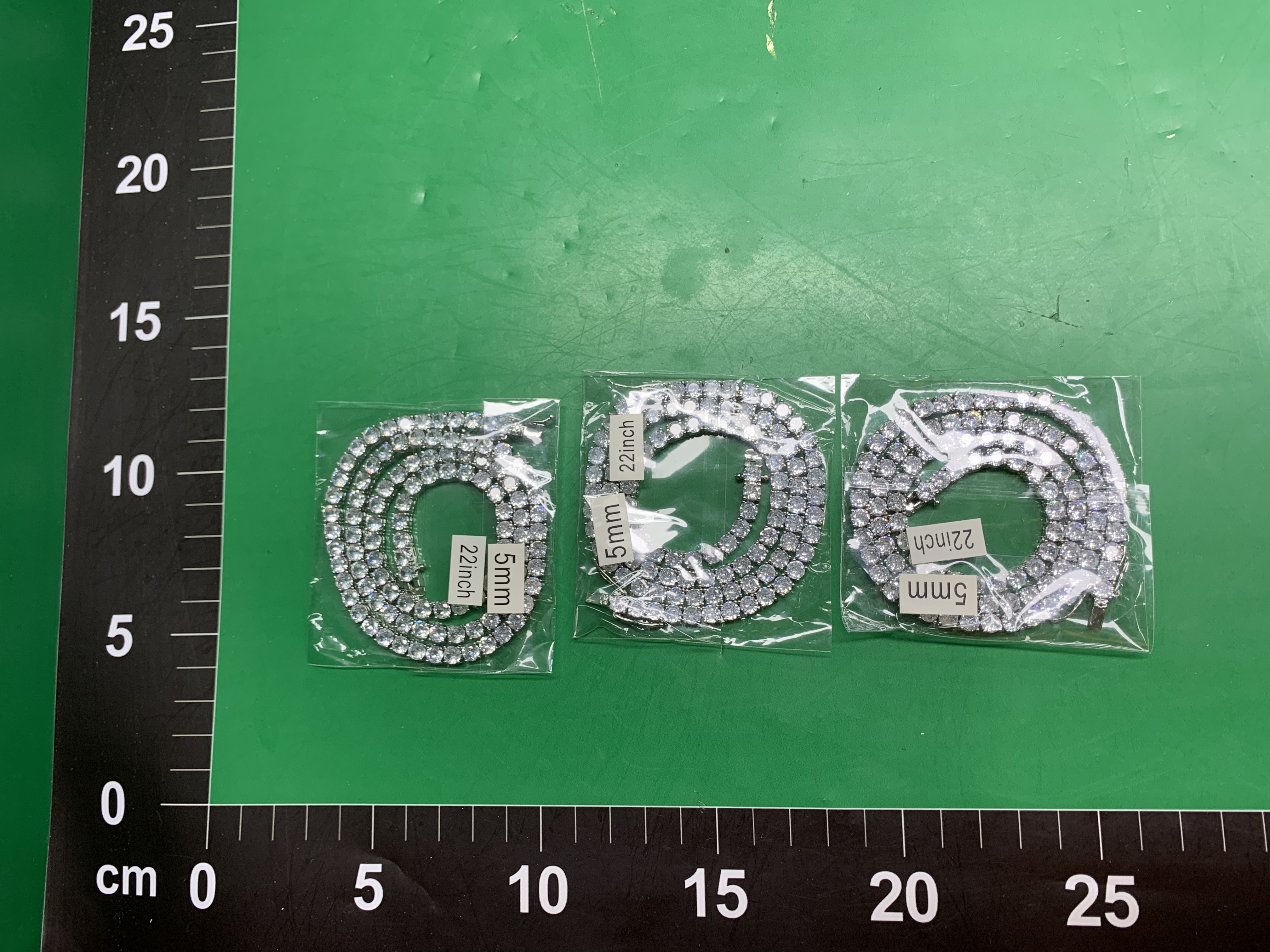 欧美项链男嘻哈网球链3mm 4mm 5mm单排锆石项链tennis chain跨境 — foto QC 1