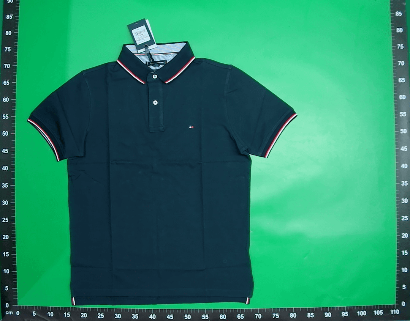 汤米tommy 短袖POLO衫男装纯色翻领T恤半袖 珠地棉正品 — foto QC 1