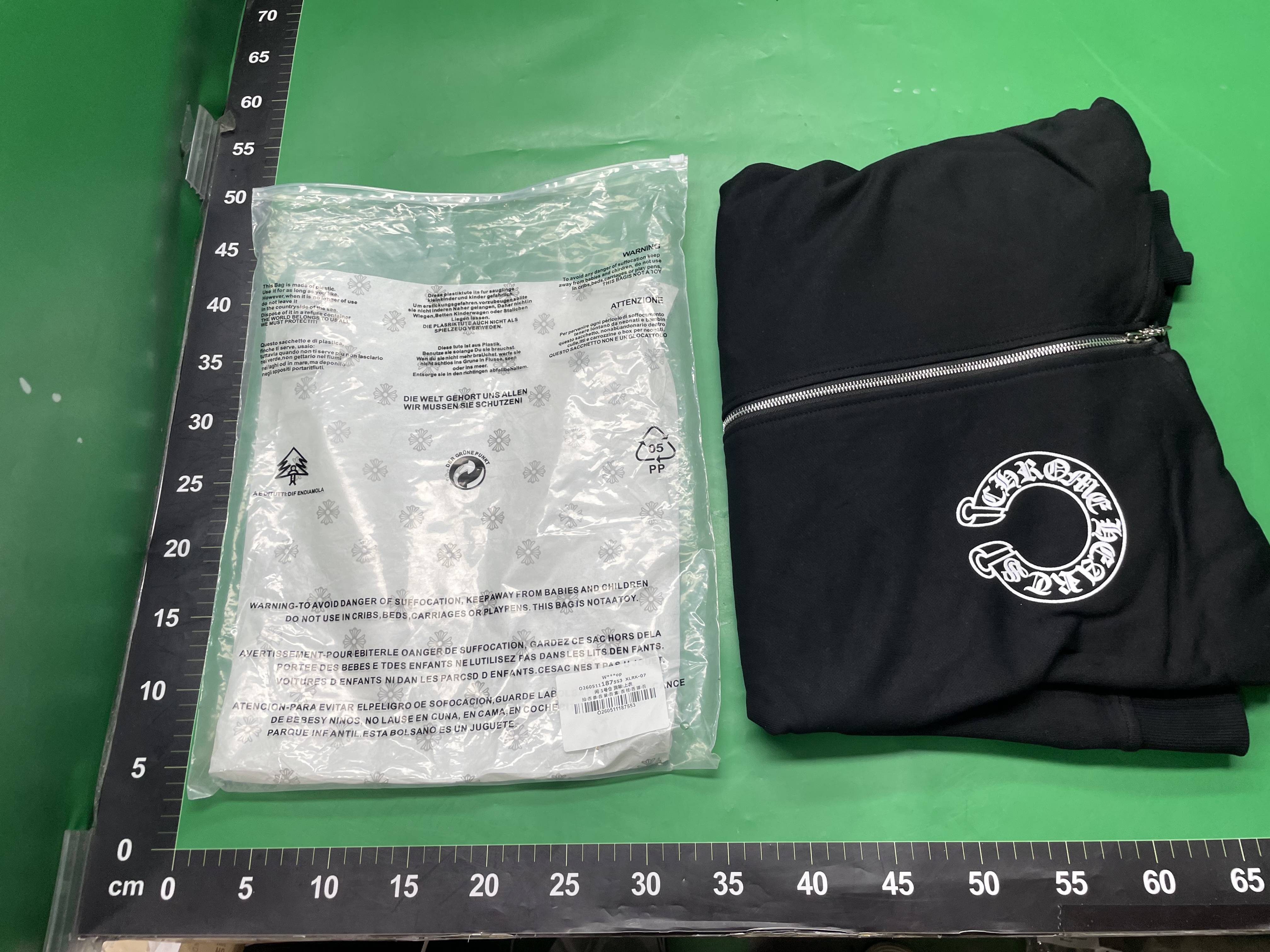 美式潮牌开衫拉链连帽卫衣彩虹十字架马蹄印花男女同款 — miniatura QC 6
