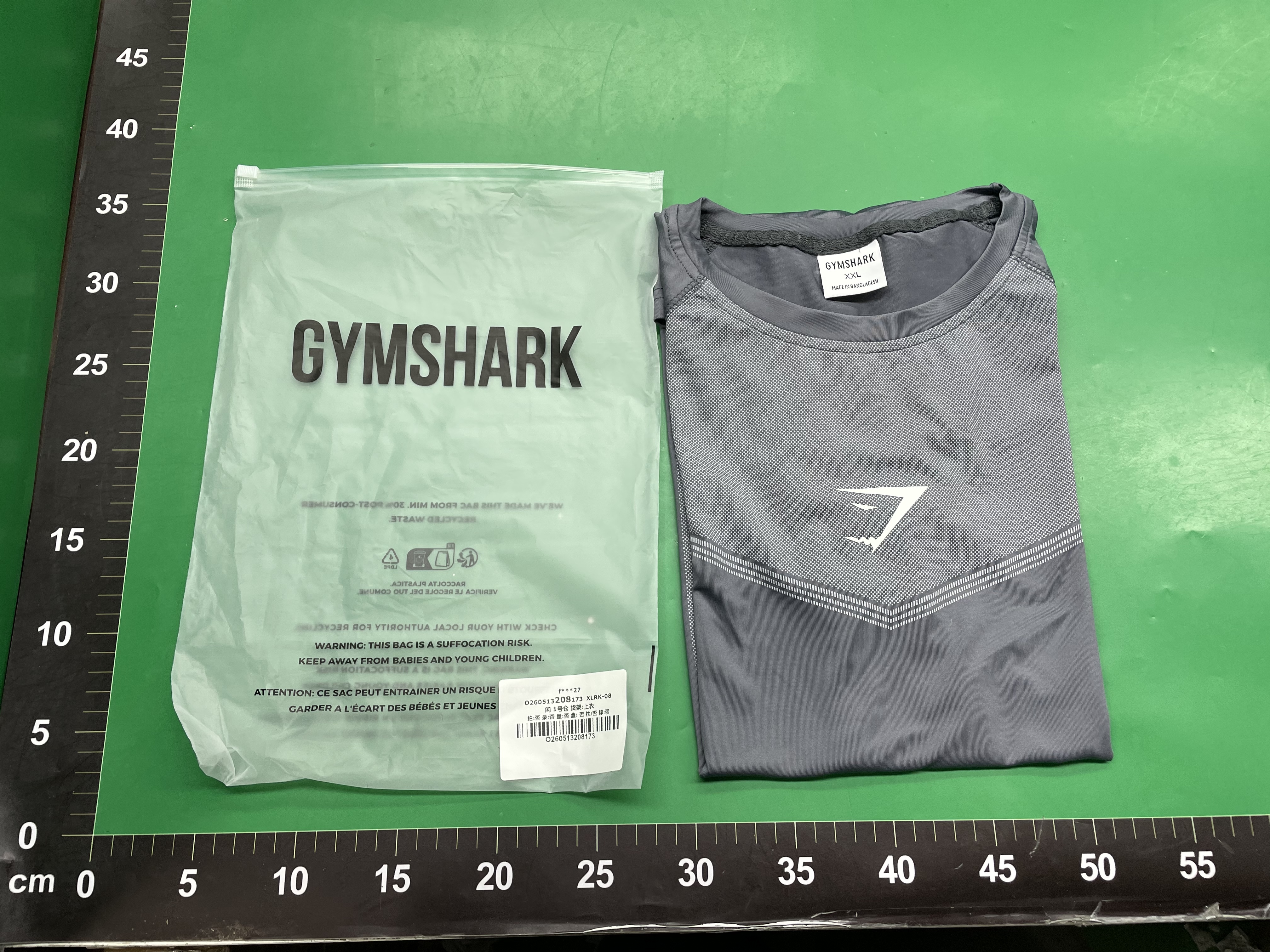 GYMSHARK男士紧身T恤运动健身跑步训练速干短袖修身青年鲨鱼 — miniatura QC 3