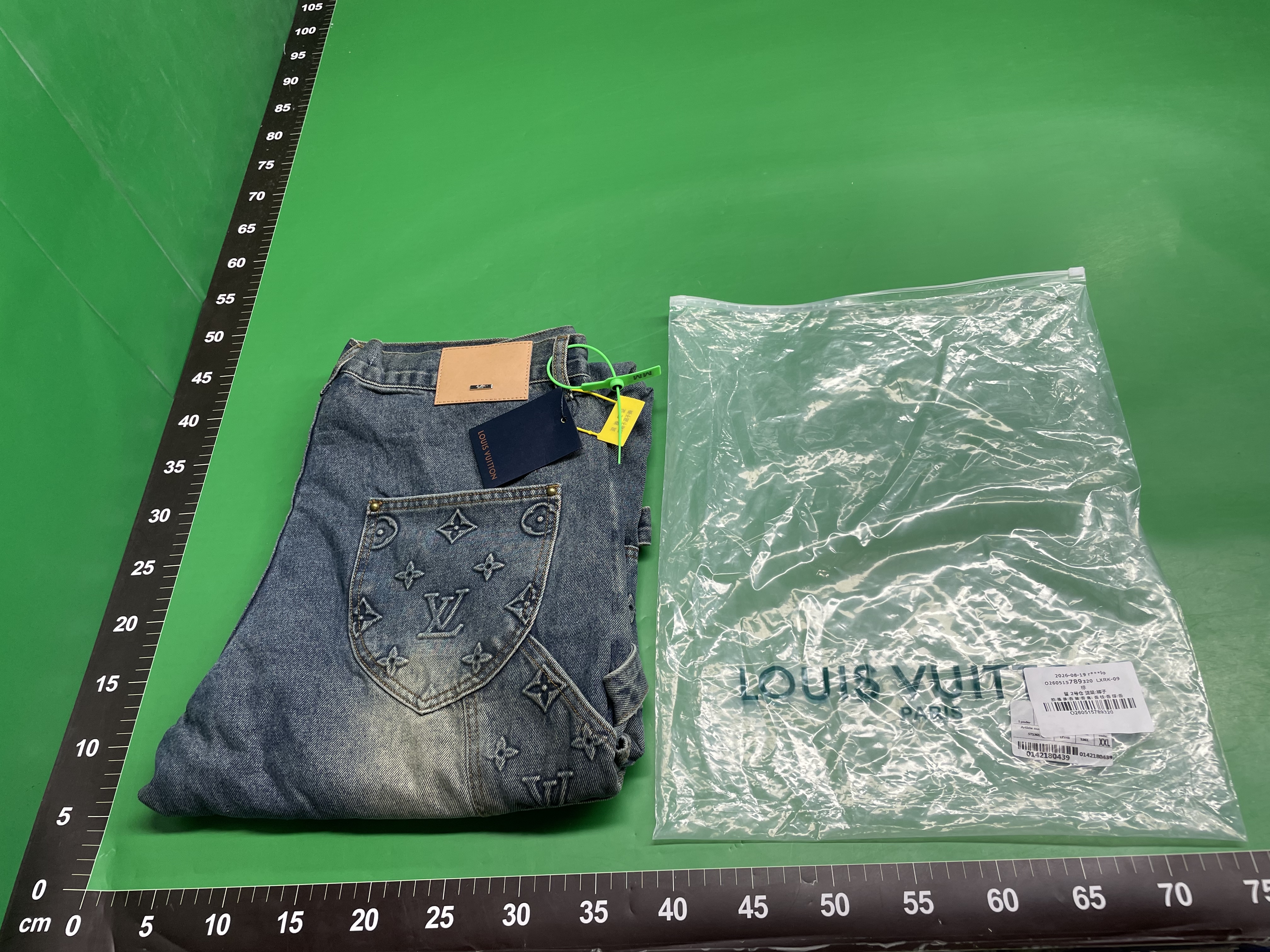 外贸 正确版驴家老花牛仔裤25年新款直筒裤休闲长裤男女情侣跨境 — foto QC 1
