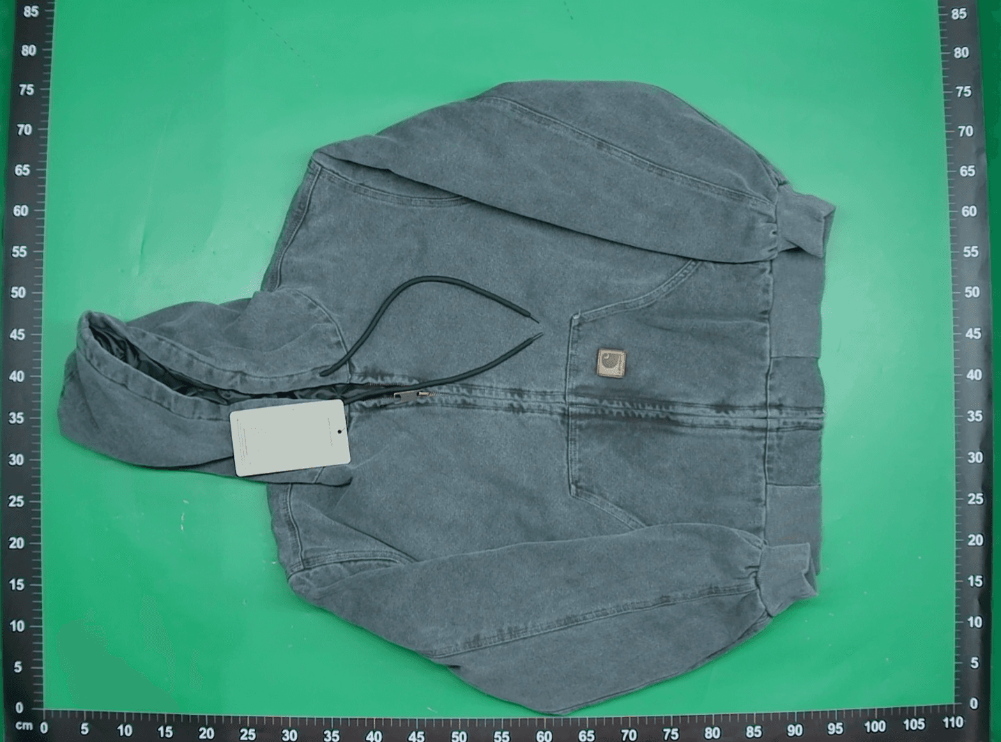 in stock Heavy Retro J130 American Style Hooded Middle Washed Old Canvas Cotton Jacket Coat Unisex — foto QC 1