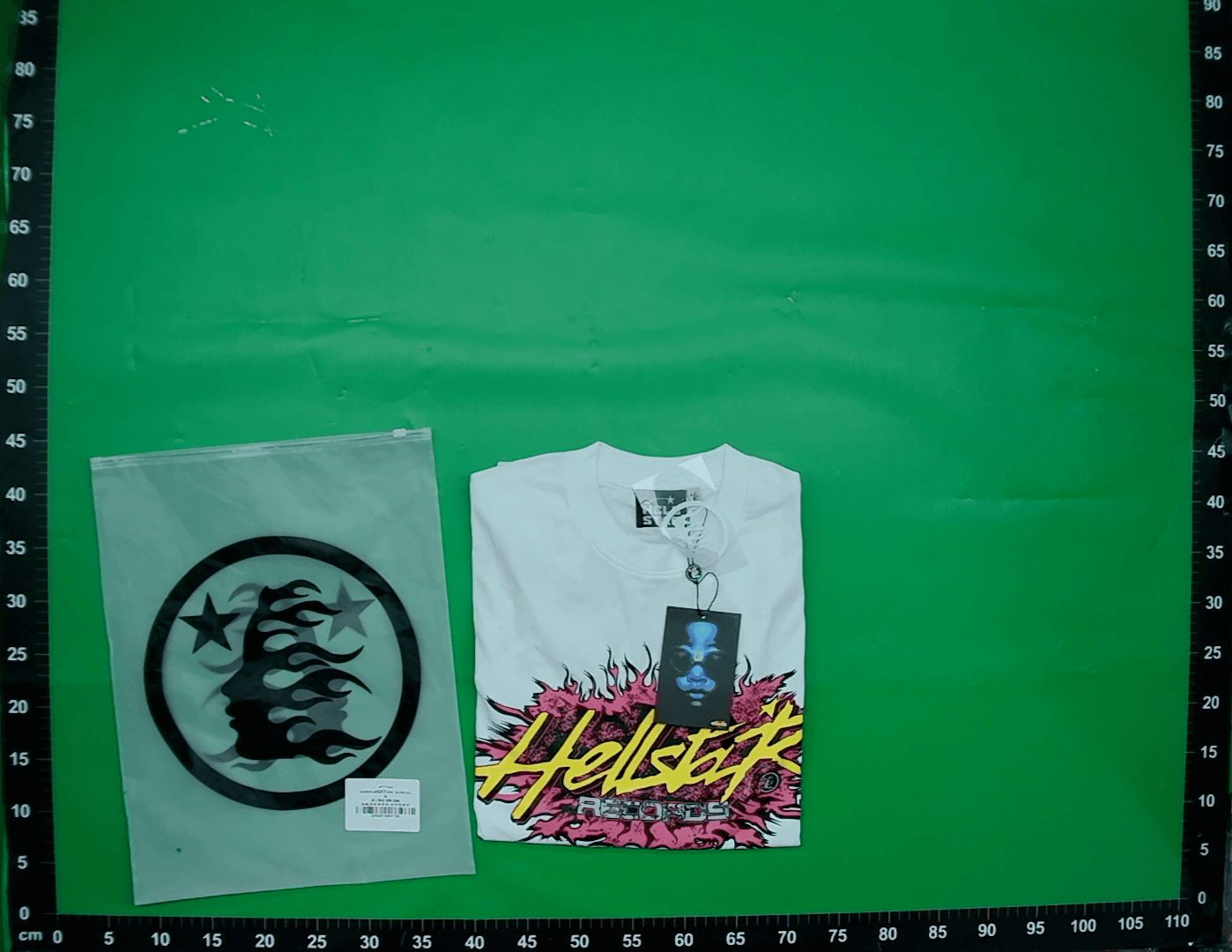 实拍现货欧美潮牌Hellstar复古水洗做旧圆领T恤及休闲短裤情侣款 — miniatura QC 5