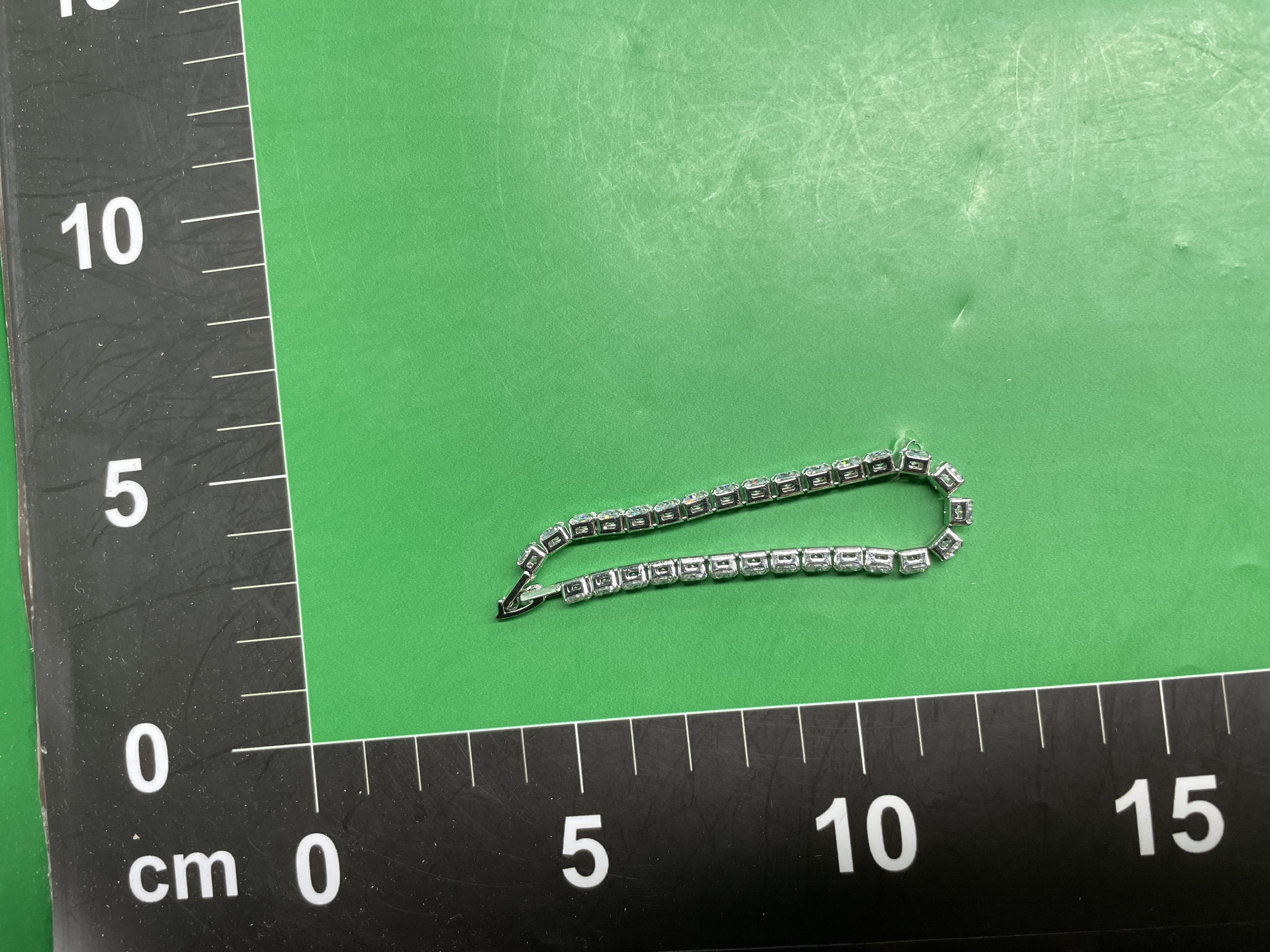 Mst Bling American-Style Rock Candy Tennis Bracelet High Street Hip-Hop Sparkling Single-Row Diamond Trendy Light Luxury Jewelry — miniatura QC 6