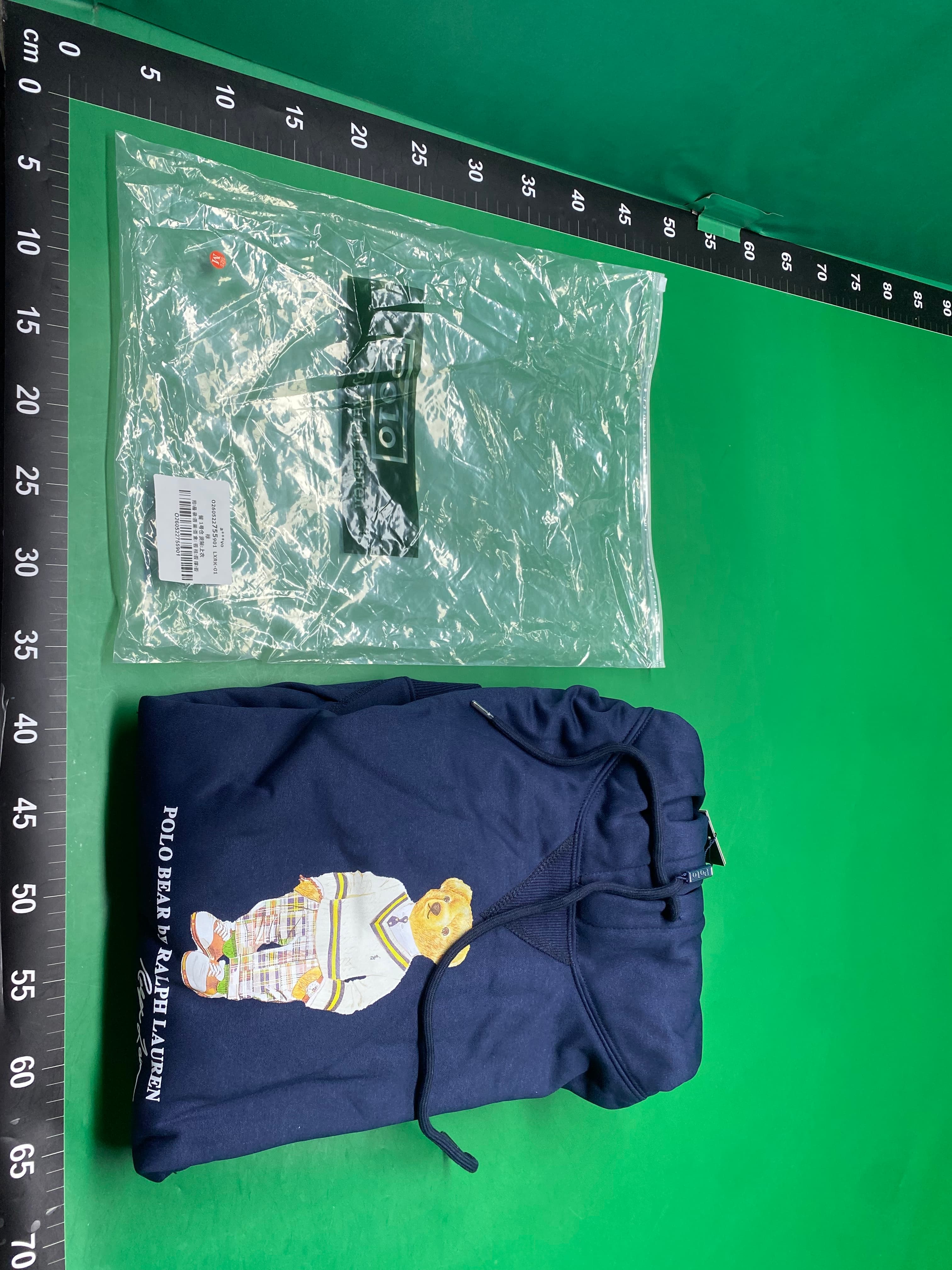 24年春Polo Bear连帽拉夫劳伦小熊卫衣男冬款上衣套头连帽抓绒外 — foto QC 1