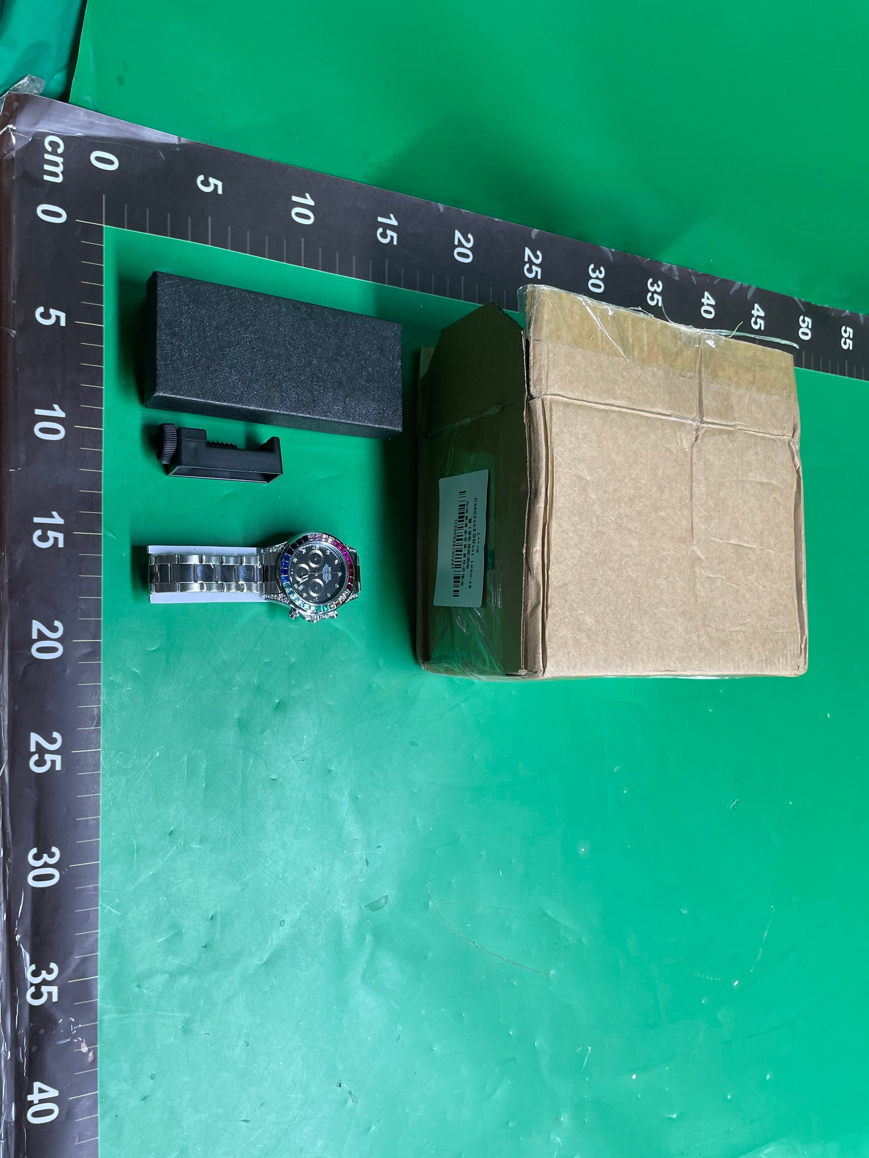 迪通拿金迪余文乐镂空假机械表男士日历防水手表抖音快手一件代发 — miniatura QC 2