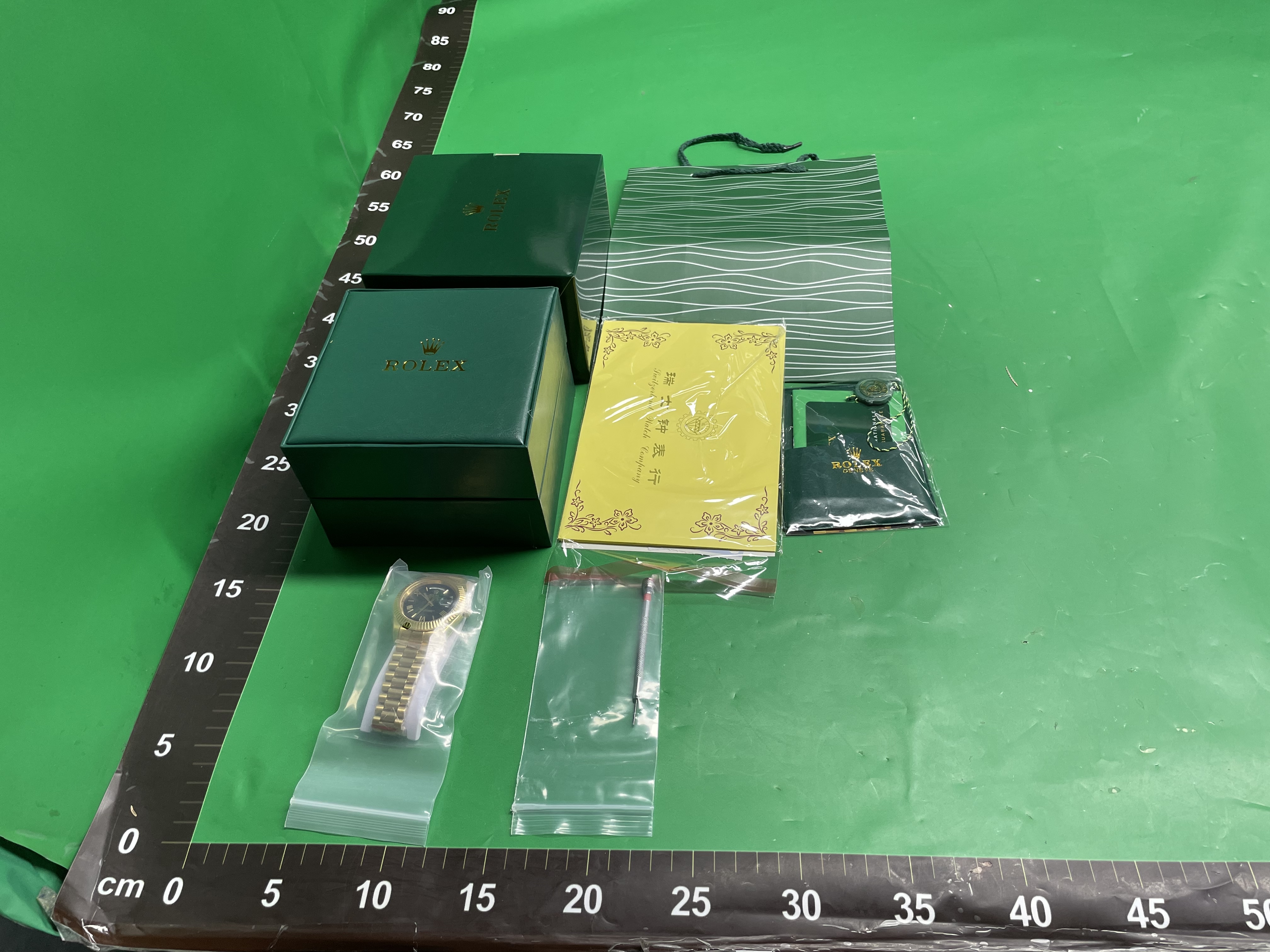 速卖通Choice星期双日历日志罗马刻度黄冰糖手表男士机械表厂家 — miniatura QC 3