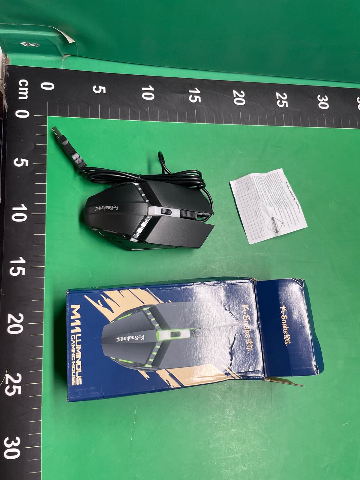 蝰蛇M11游戏电竞RGB流光跑马发光 USB有线电脑笔记本台式电脑鼠标 — foto QC 1