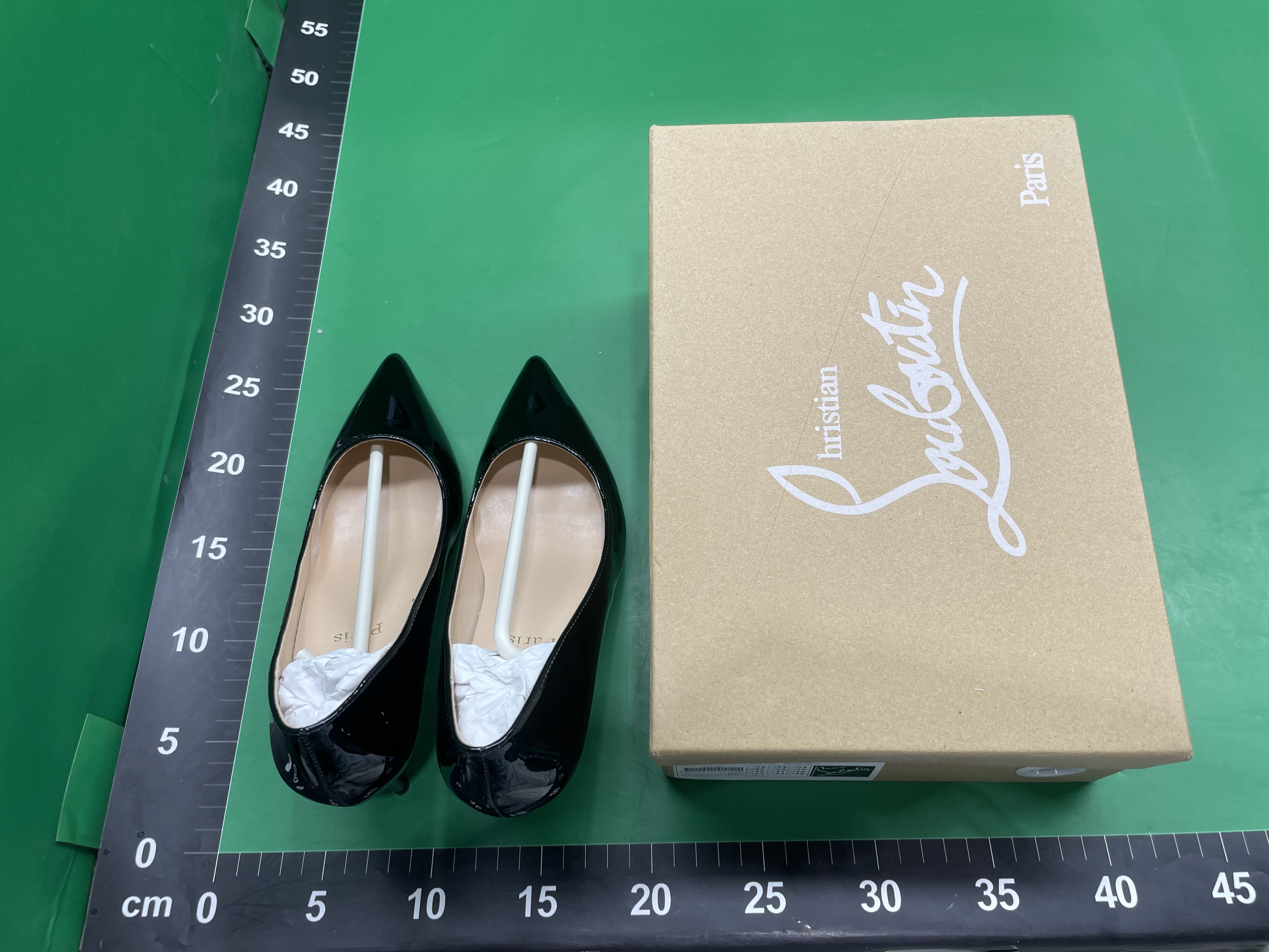 Lasanye2024春秋新款尖头黑色CL红底单鞋真皮浅口性感漆皮高跟鞋 — miniatura QC 3