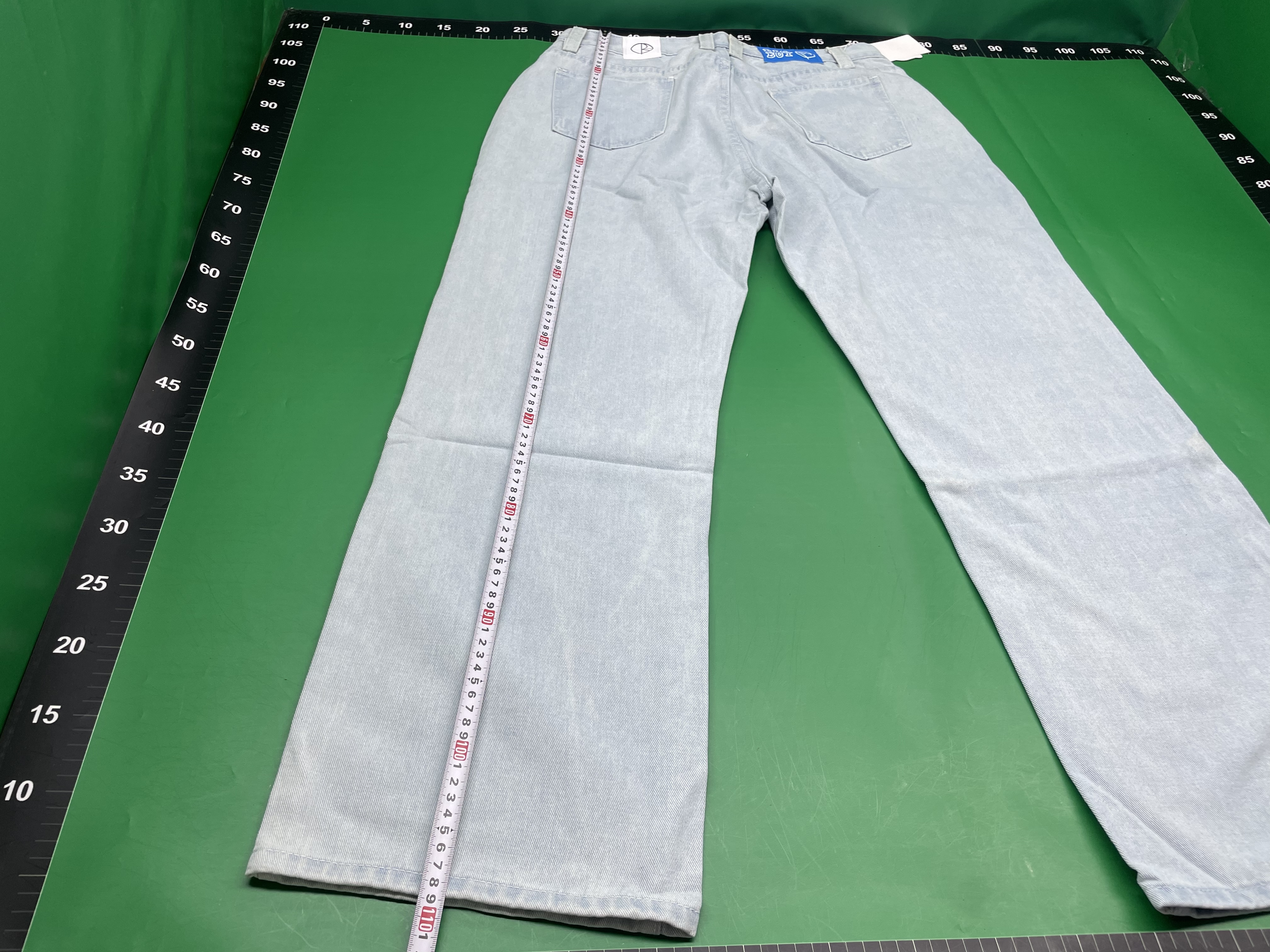 今年爆款街头服饰JNCO牛仔裤Y2K休闲嘻哈蓝色宽松牛仔裤厂家批发 — foto QC 1