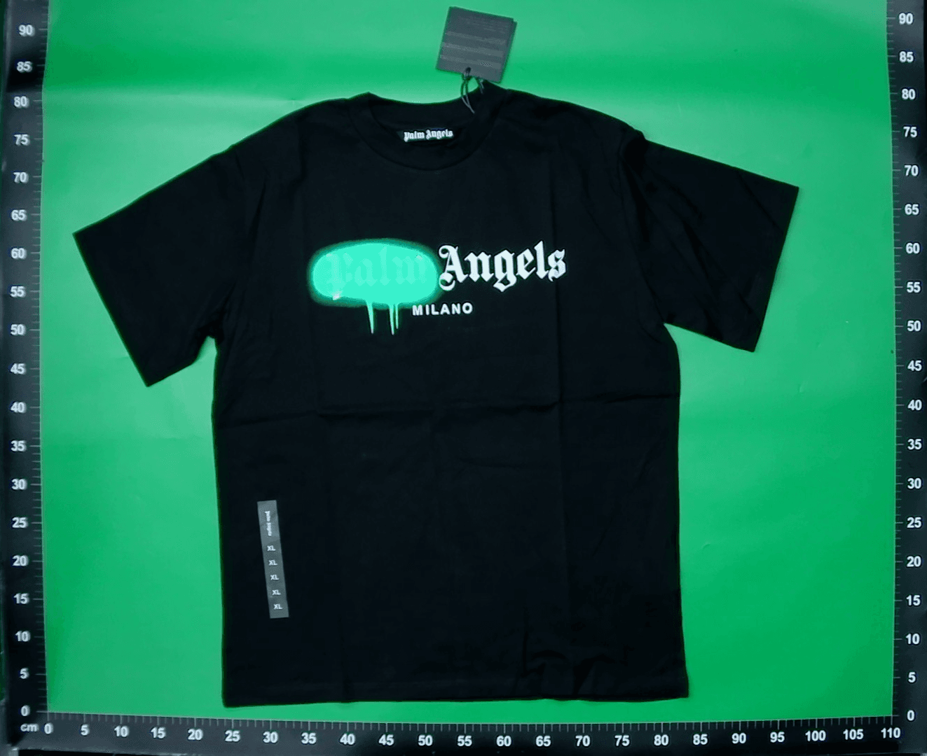 三标齐全高版本Palm Angels现货实拍纯棉印花短袖圆领T恤男女同款 — miniatura QC 6