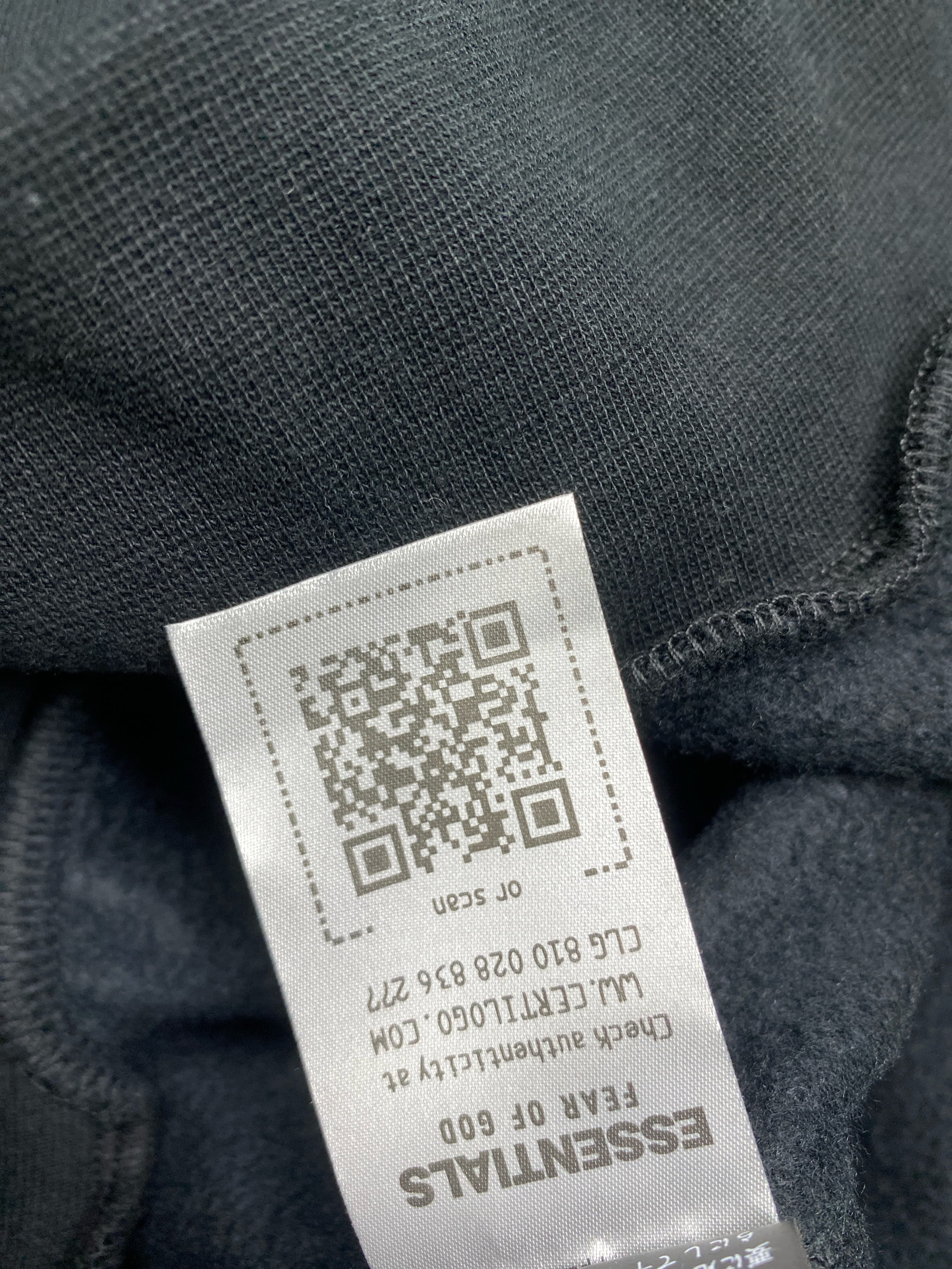 EssentialsSS25Hoodie徽标字母后背印花经典款连帽卫衣 — miniatura QC 2