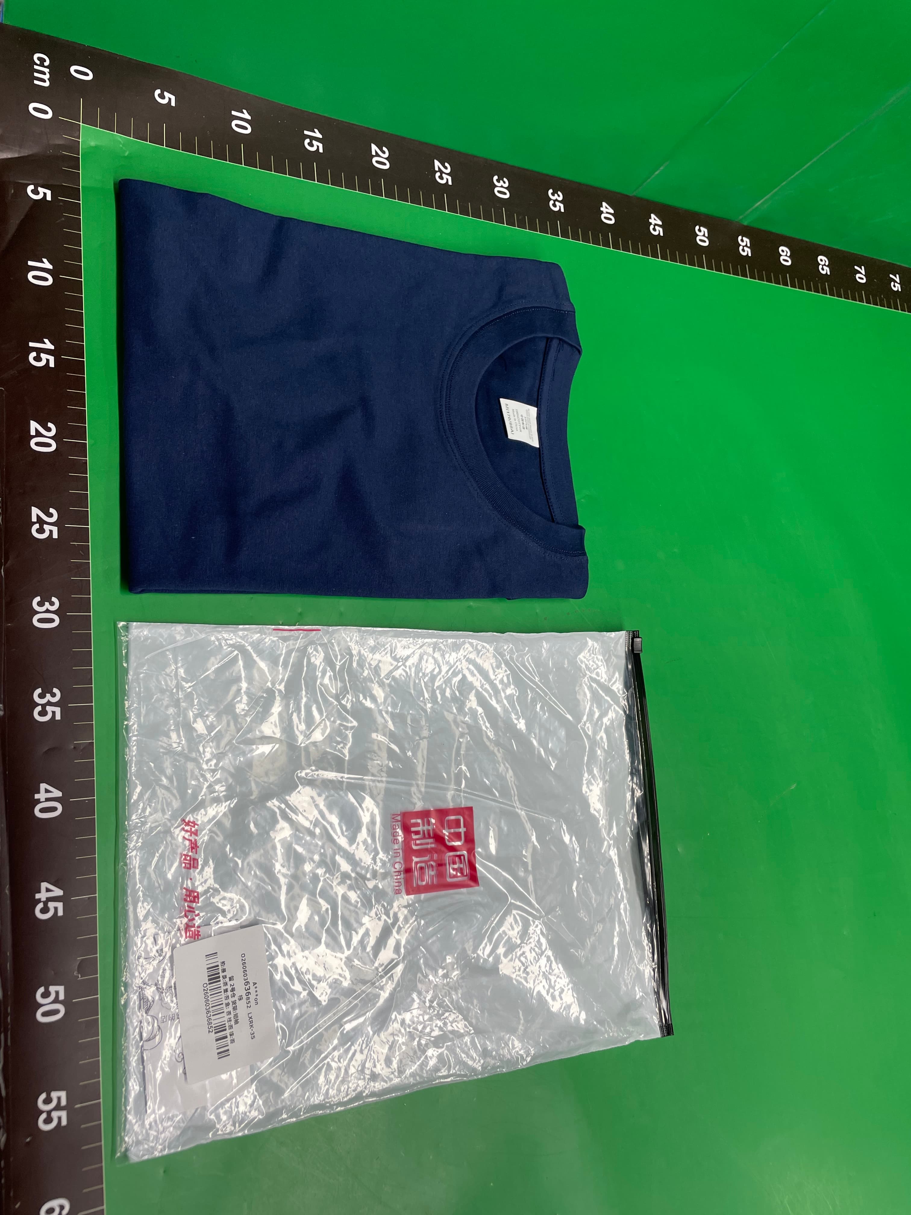 新疆棉 300g重磅纯棉纯色短袖T恤男女冷色调美式复古宽松半袖夏季 — foto QC 1