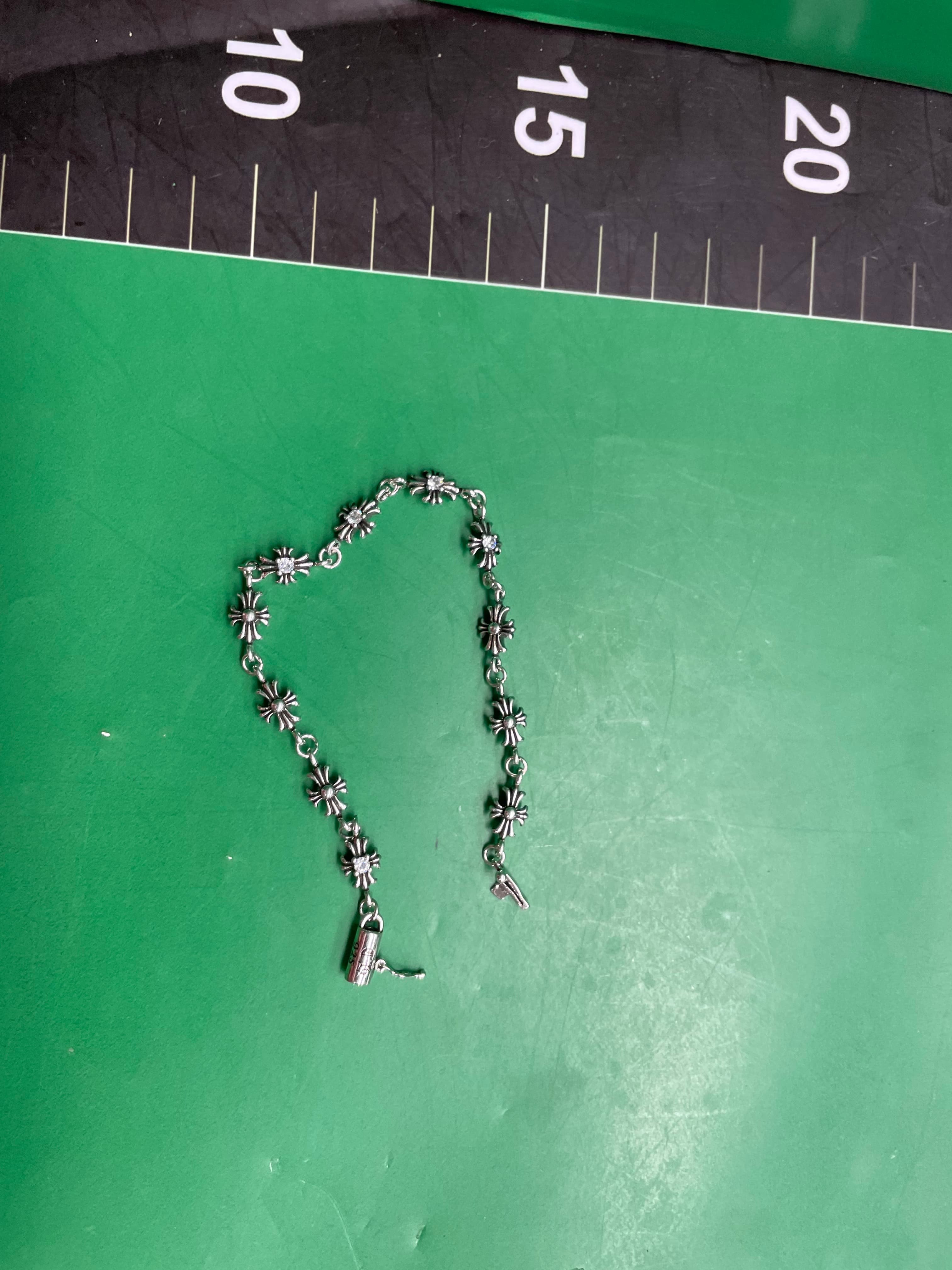克罗伈手链S925标纯银宝剑十字花男女手饰欧美复古情侣匕首链子 — miniatura QC 3