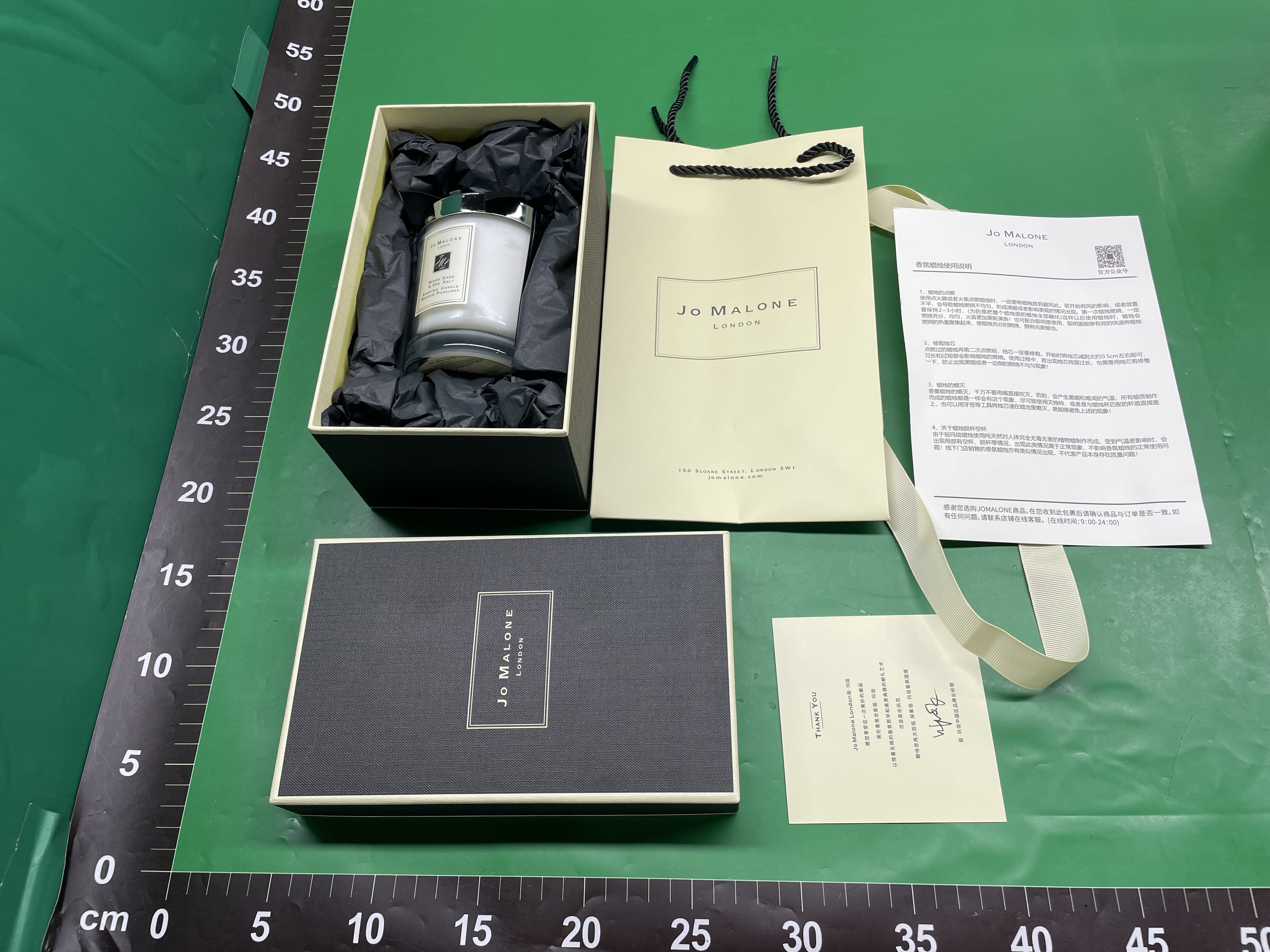 现货对版同款香薰蜡烛蓝风铃烛台家用室内持久香氛小众生日伴手礼 — foto QC 1