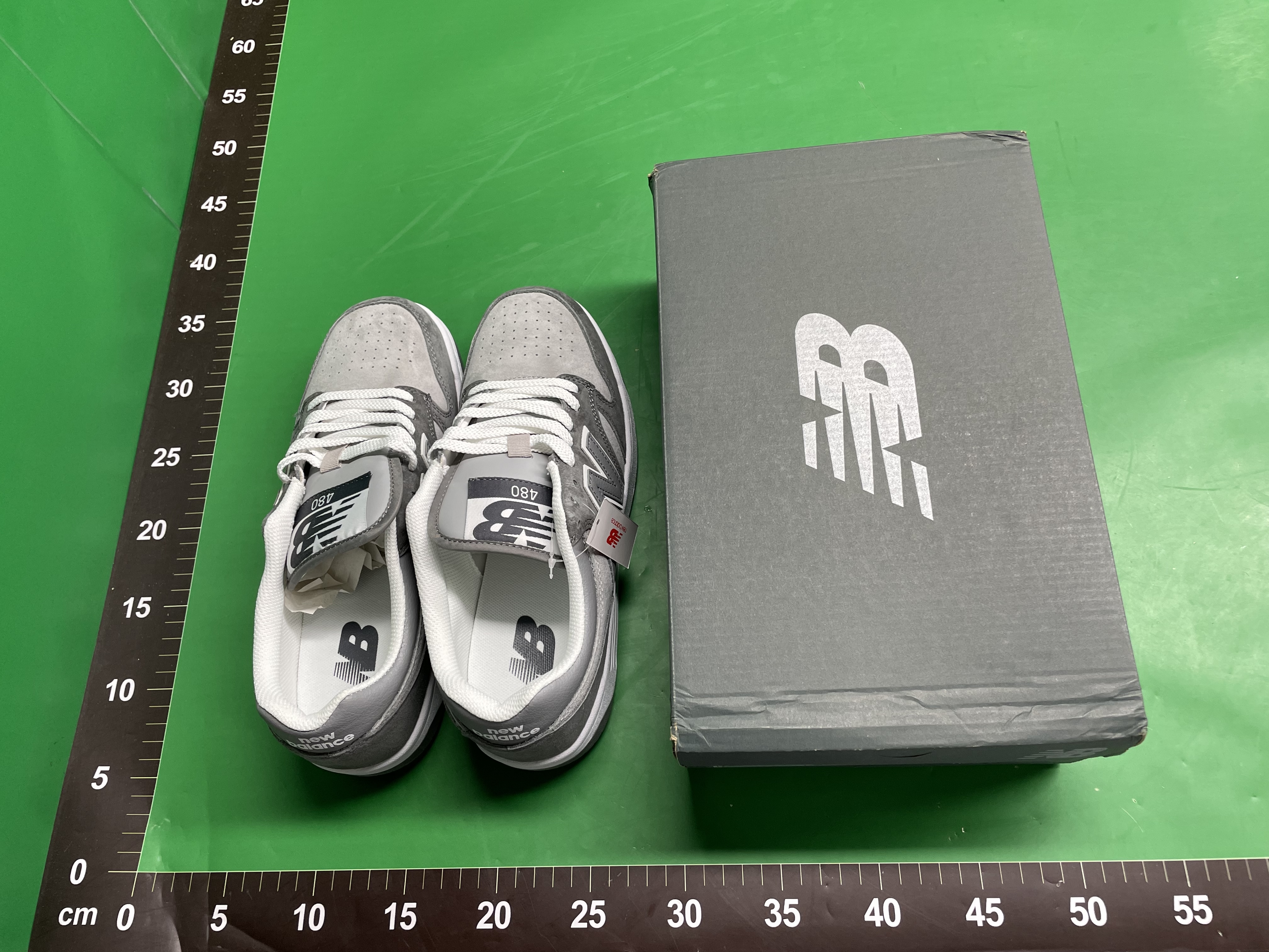 莆田N字480经典复古低帮板鞋简约百搭厚底男女款休闲运动鞋 — miniatura QC 2