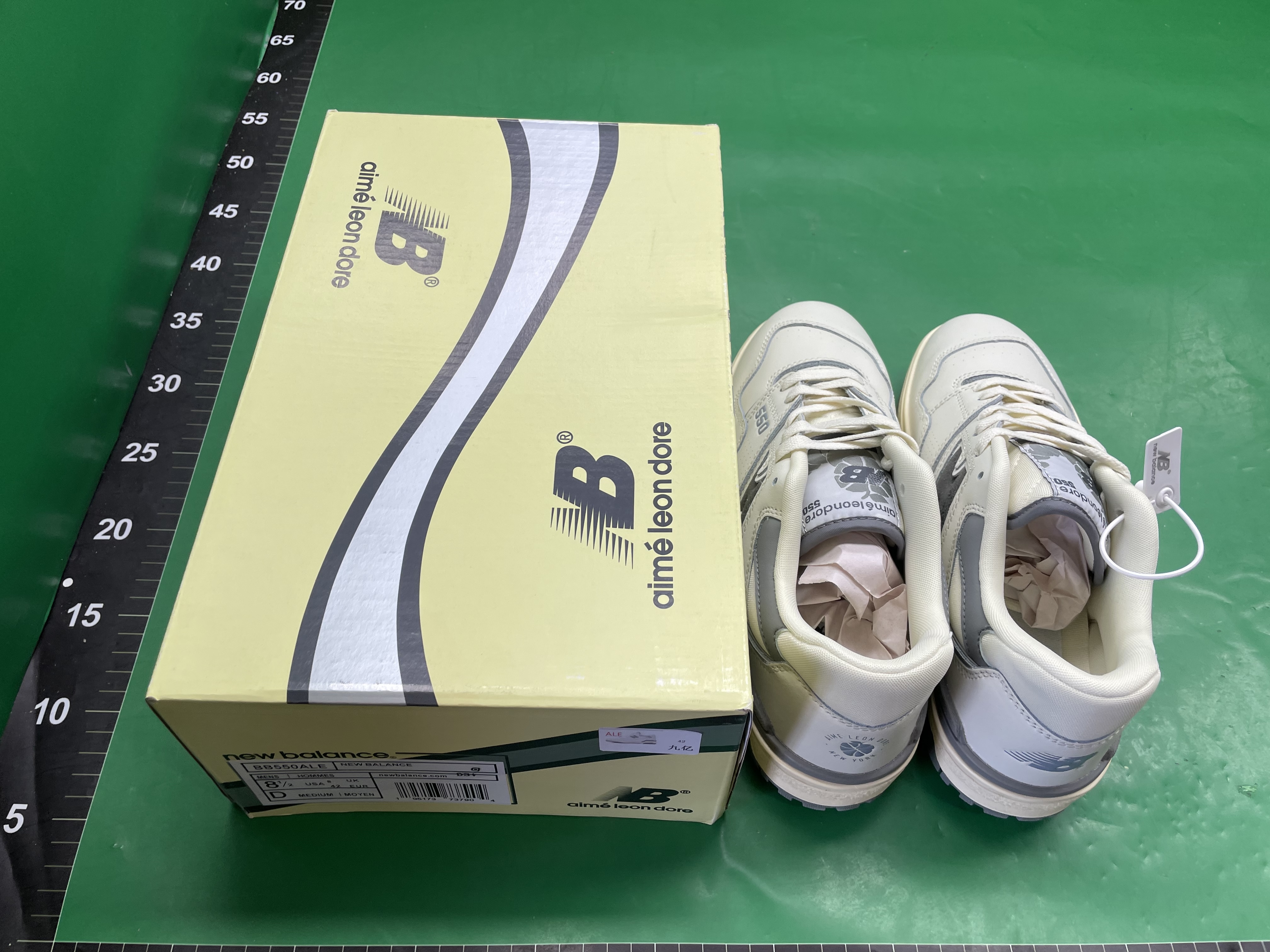 莆田纯原nb550系列男女运动鞋休闲百搭透气防滑耐磨绿色篮球板鞋 — miniatura QC 6