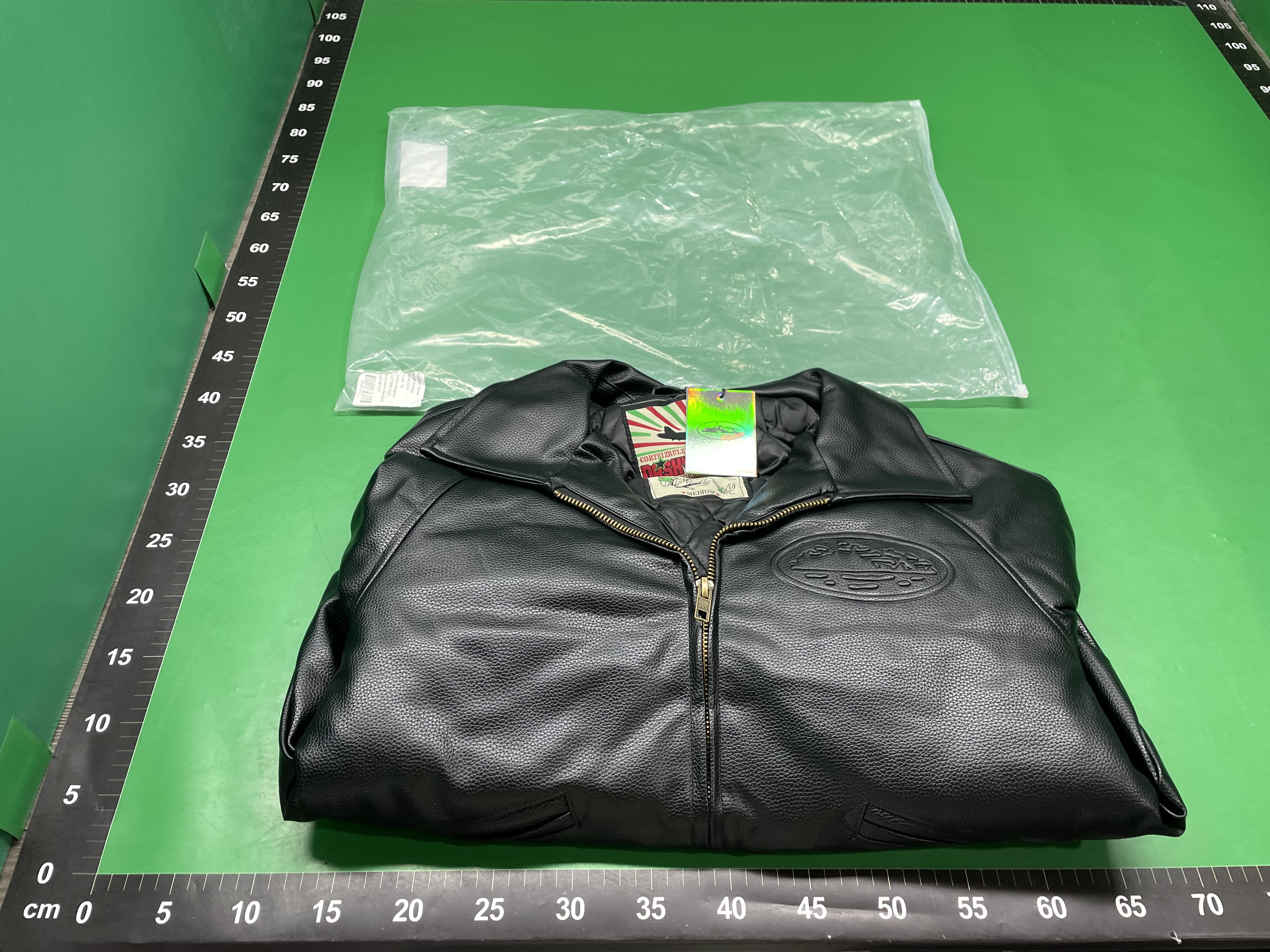 欧美高街潮恶魔岛PU皮夹棉棉服 corteiz男女同款休闲拉链夹克外套 — miniatura QC 4