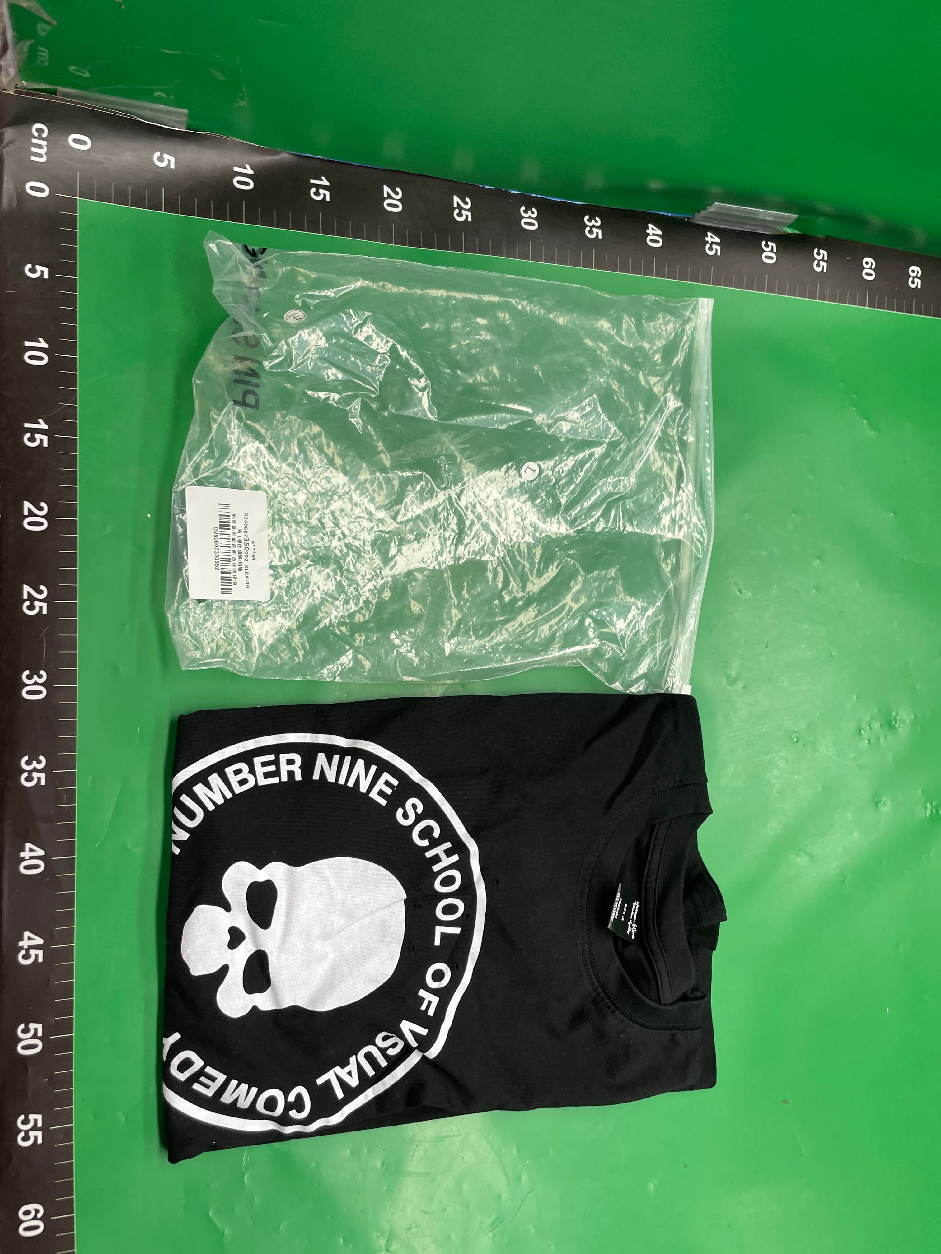 Lmyer  Number Nine 骷髅黑白双色休闲基础短袖 情侣同款T恤 — foto QC 1