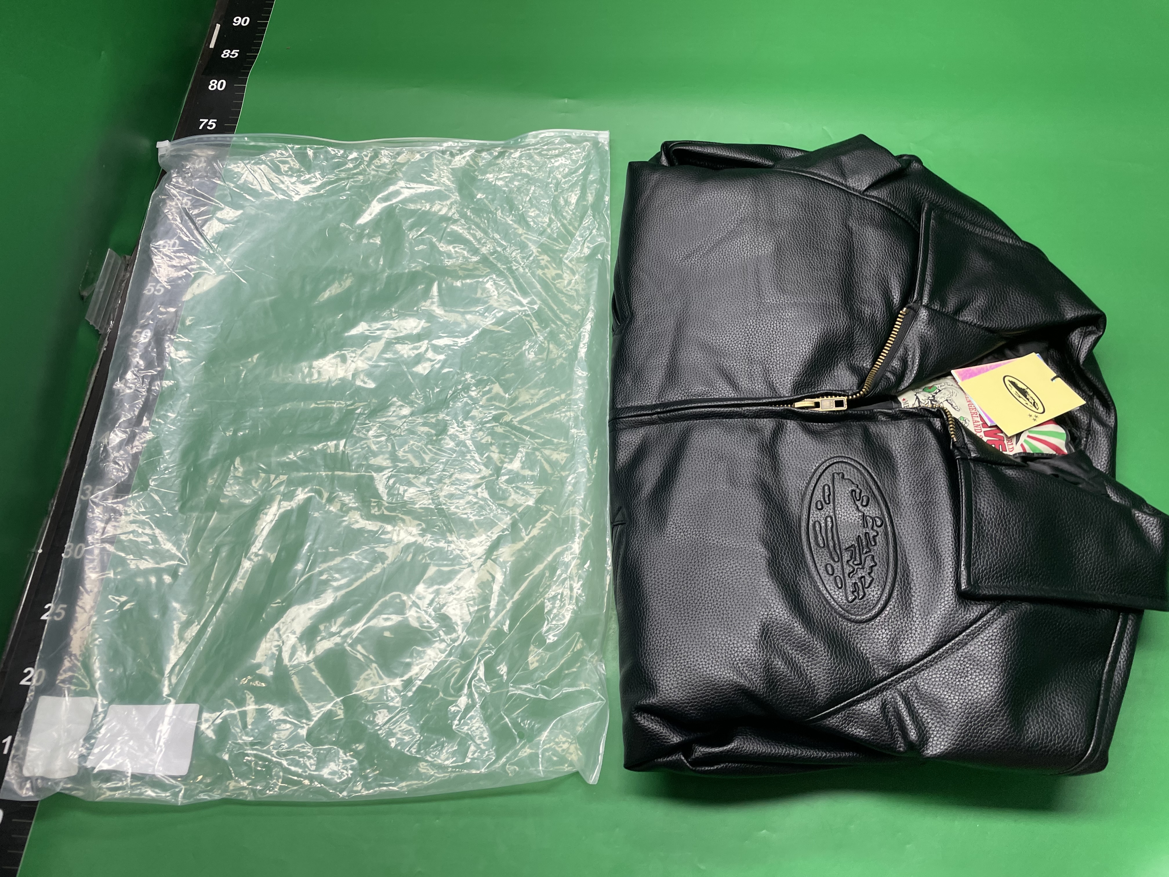 欧美高街潮恶魔岛PU皮夹棉棉服 corteiz男女同款休闲拉链夹克外套 — miniatura QC 3