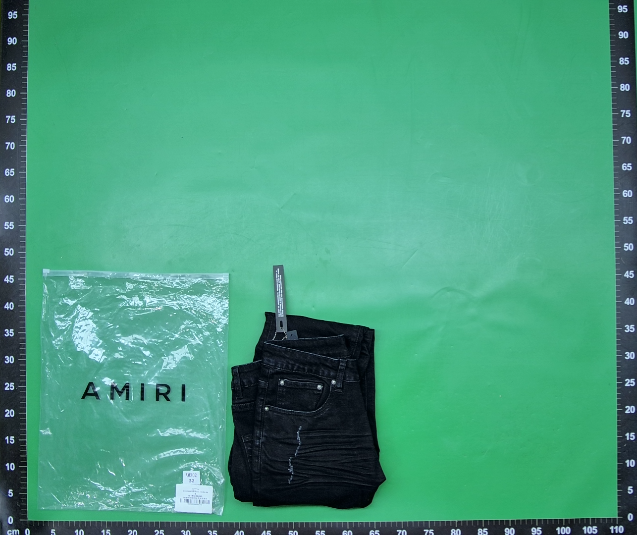 跨境批发高街补丁潮流复古直筒amiri牛仔裤子brandamiri牛仔裤 — miniatura QC 5