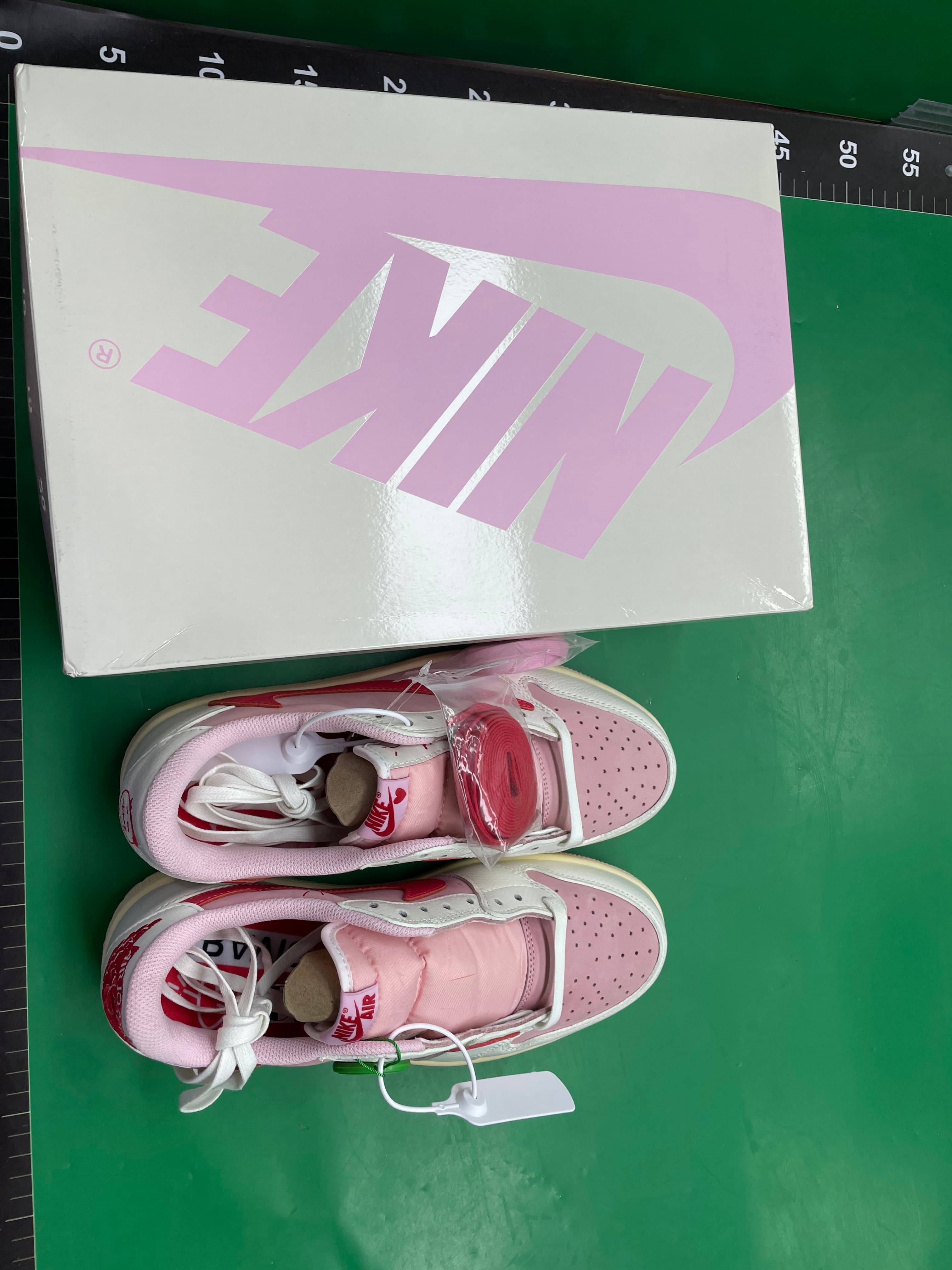 跨境高品质 AJ1倒钩 travis联名款 TS闪电白蓝 复古低帮篮球鞋 — miniatura QC 6