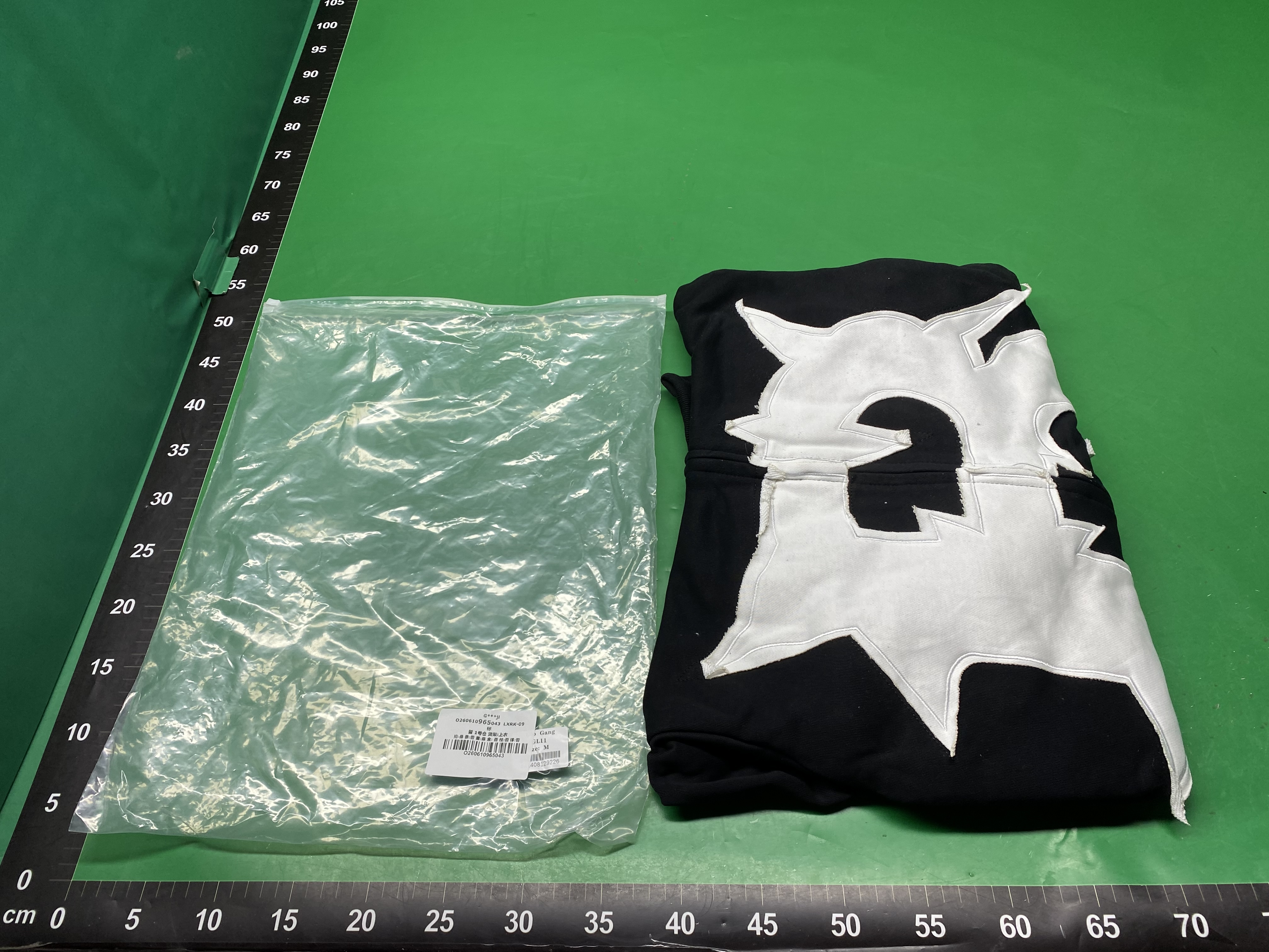 26ss跨境潮牌新款GLO连帽拉链刺绣贴钻lOGO男女宽松街头拉链卫衣 — miniatura QC 4