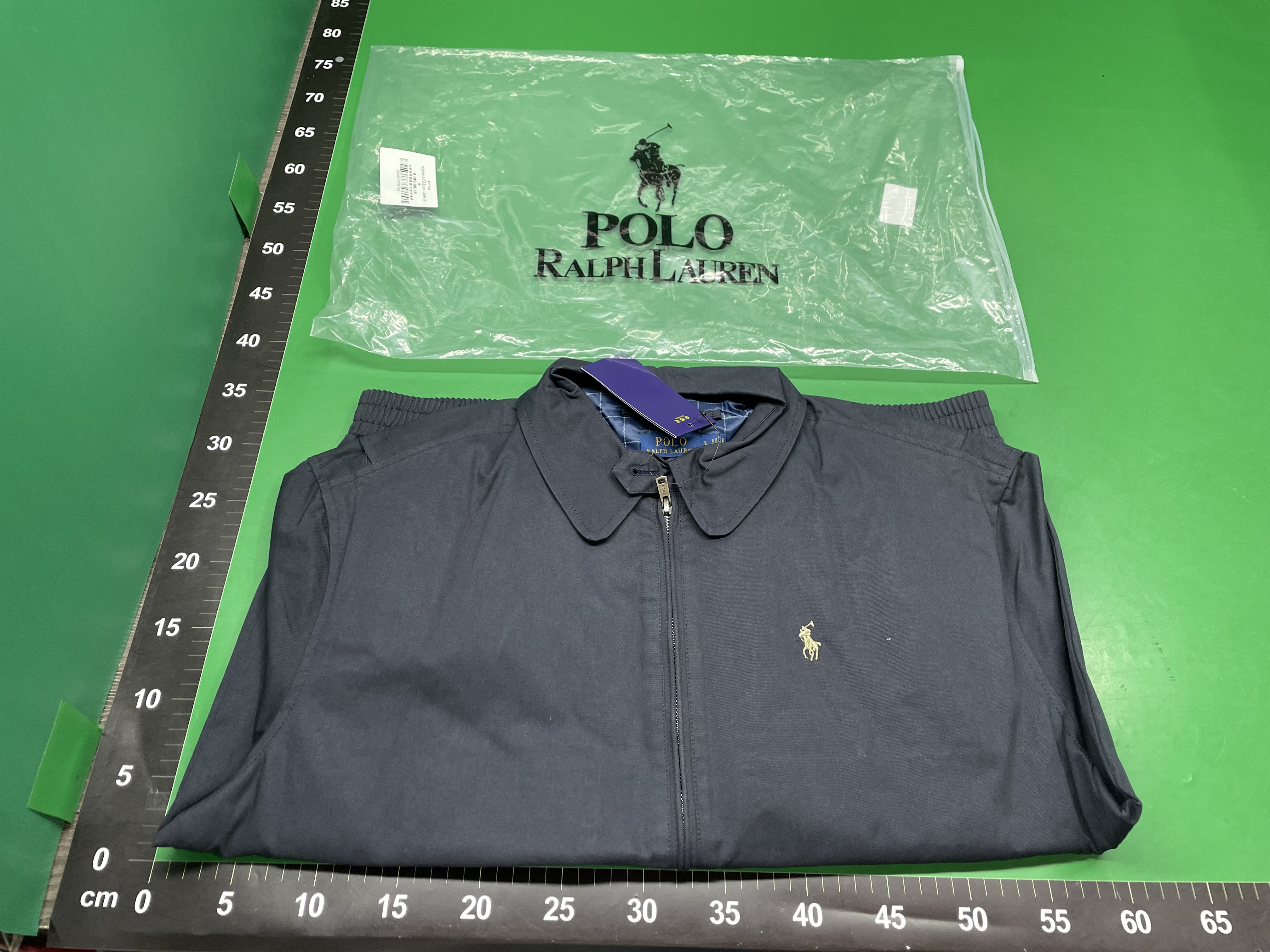 24跨境高品质拉夫RL老干部小马字母刺绣拉链翻领长袖夹克黑色外套 — miniatura QC 4