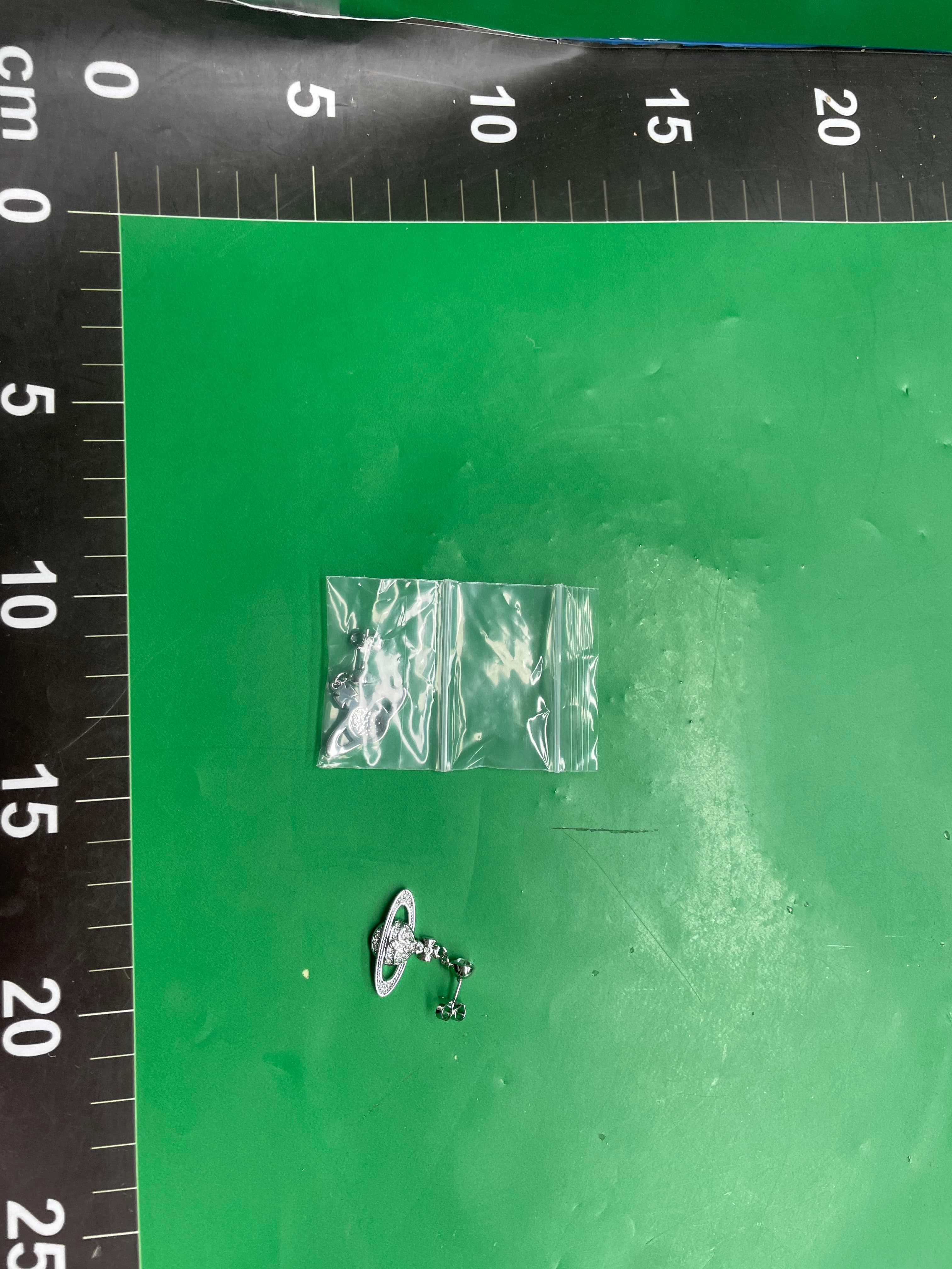 西太后高版本方糖玻璃土星耳环薇薇安星球别针耳钉轻奢小众设计感 — miniatura QC 3