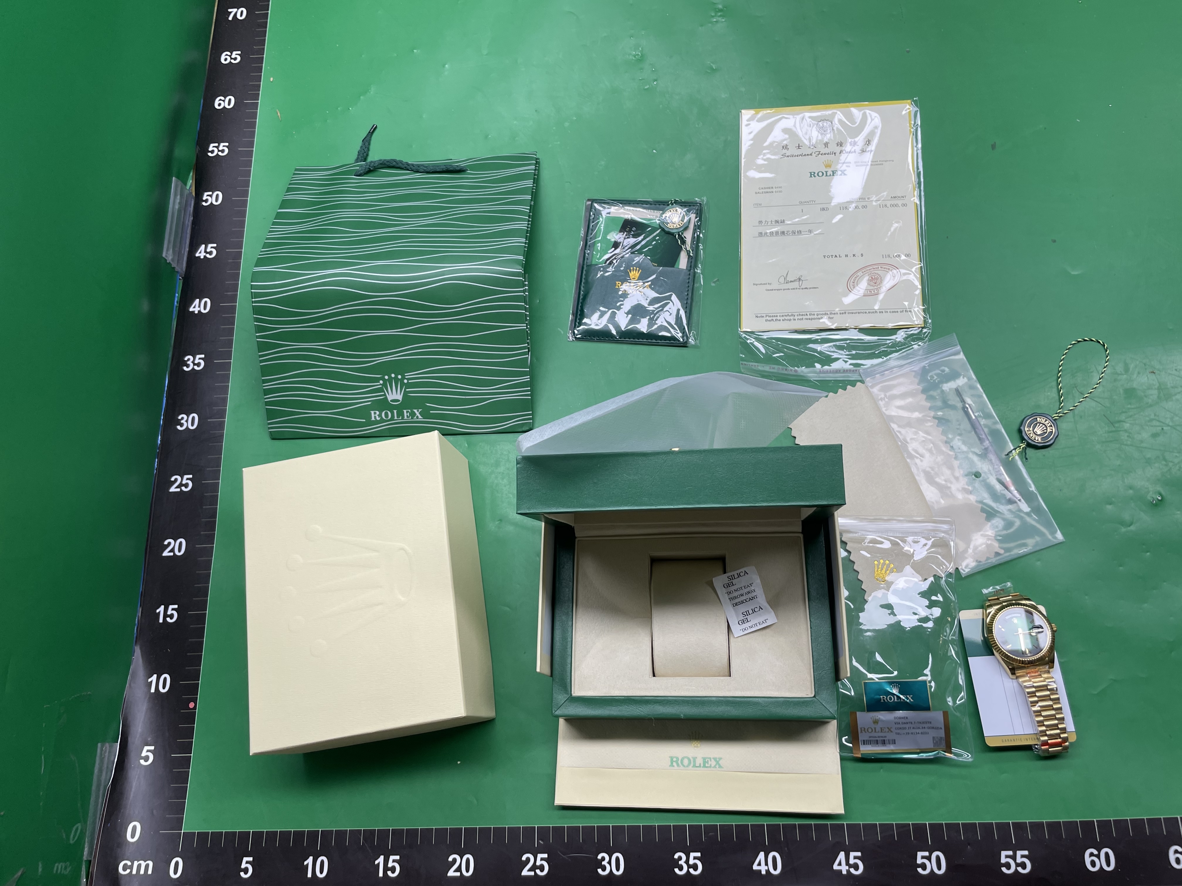 速卖通Choice星期双日历日志罗马刻度黄冰糖手表男士机械表厂家 — foto QC 1