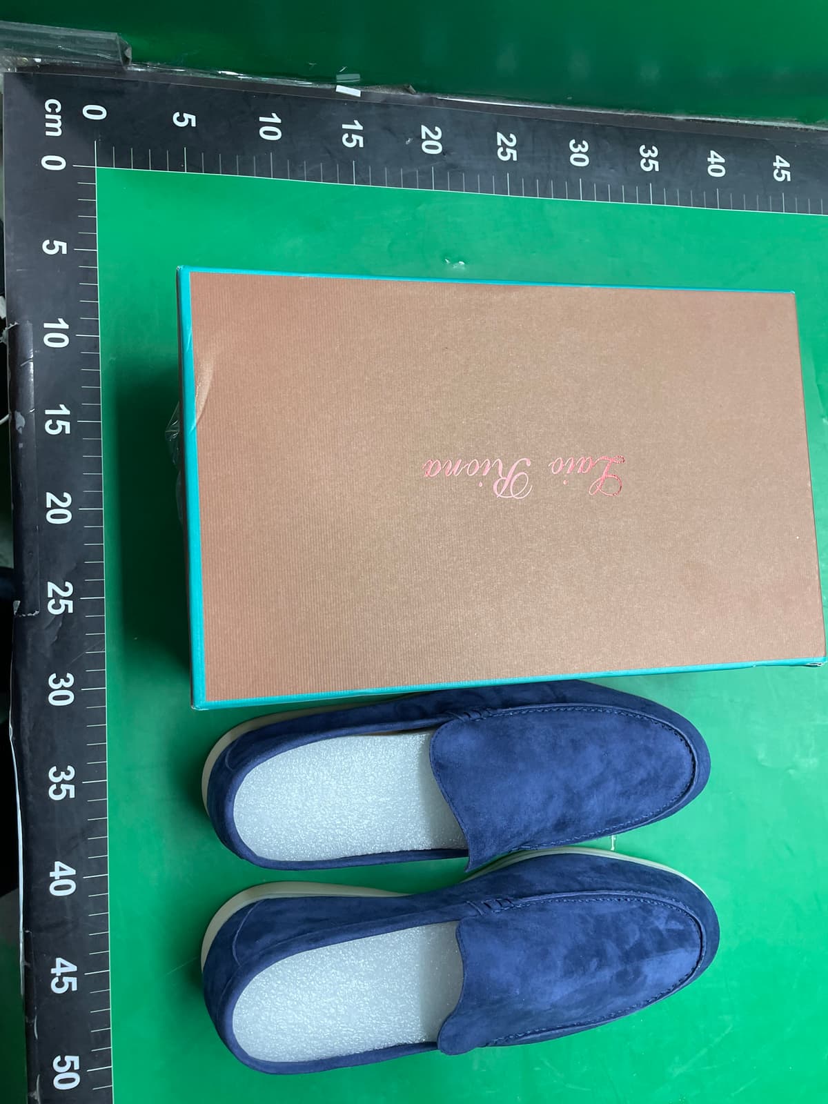L纯原单鞋意大利羊反绒乐福鞋平底休闲一脚蹬男鞋外贸 — miniatura QC 2