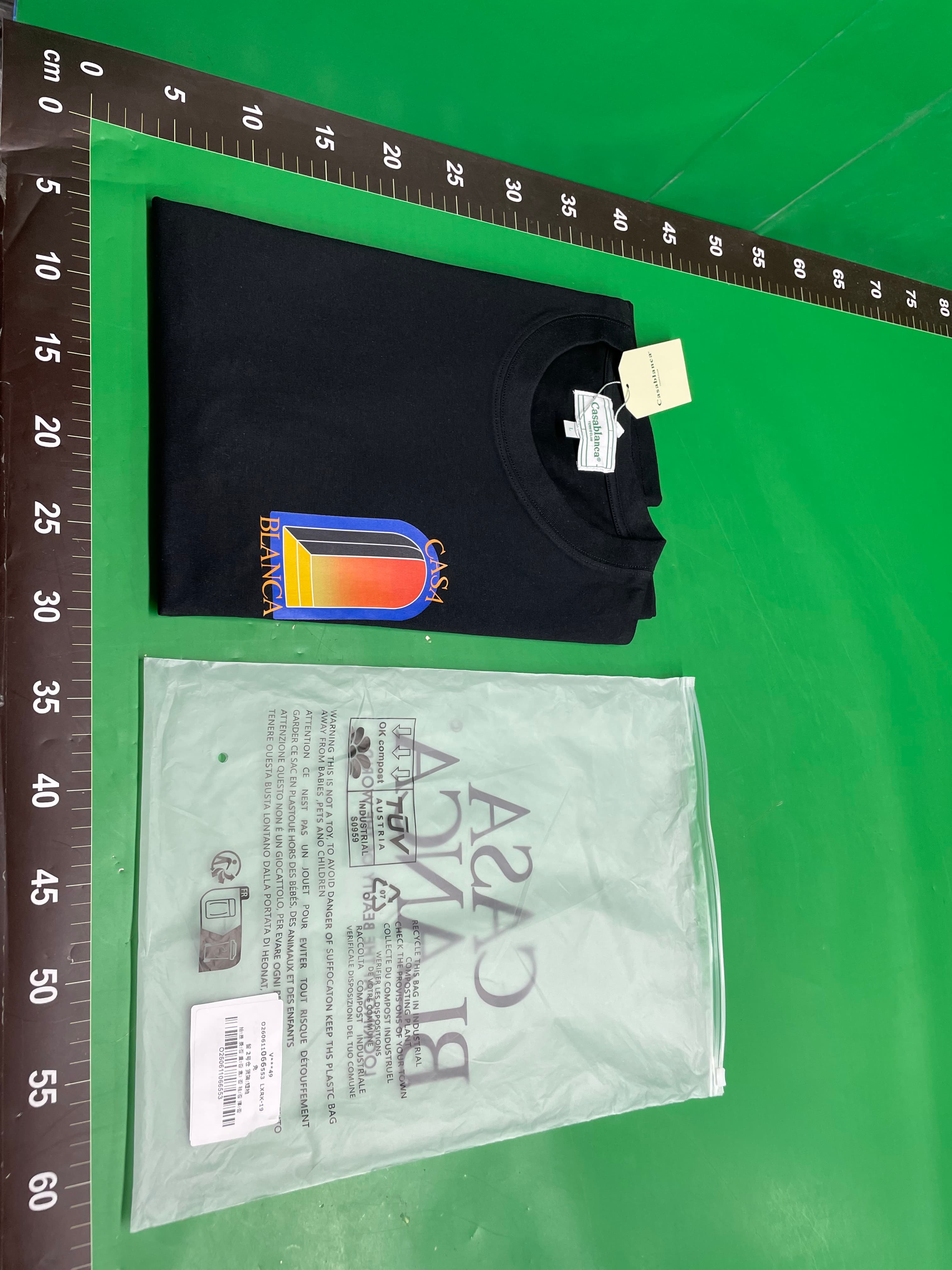 casablanca卡萨布兰卡短袖重磅纯棉260g美式潮牌小众宽松高街t恤 — foto QC 1