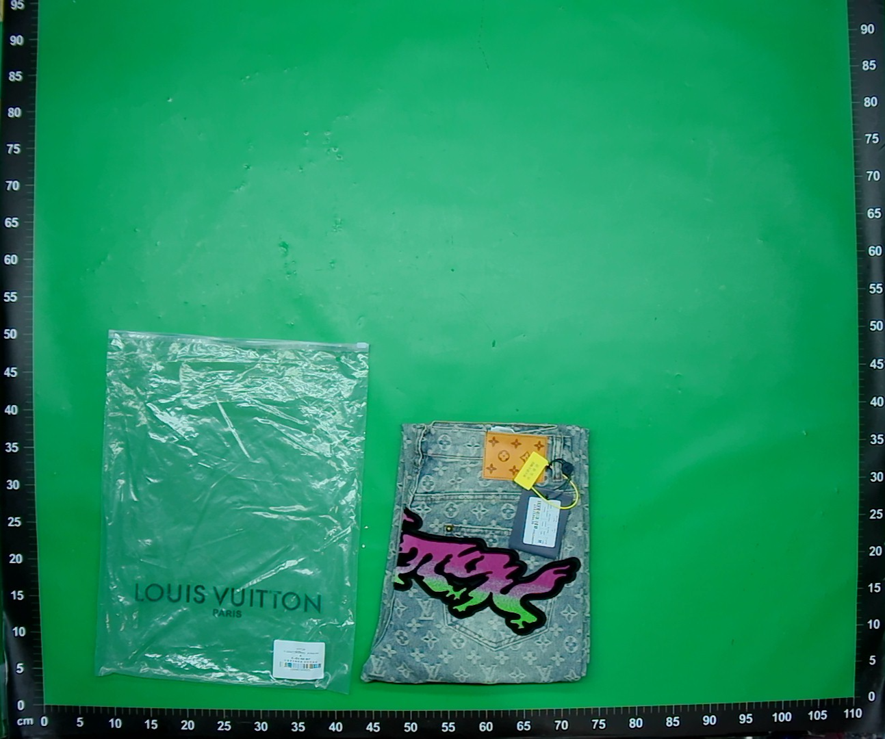 外贸 正确版驴家老花牛仔裤25年新款直筒裤休闲长裤男女情侣跨境 — foto QC 1