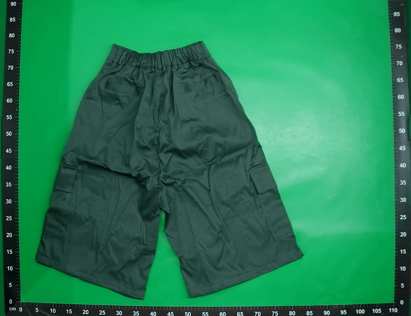 美式褶皱多口袋七分裤男女夏季宽松伐木阔腿工装裤cleanfit短裤子 — foto QC 1