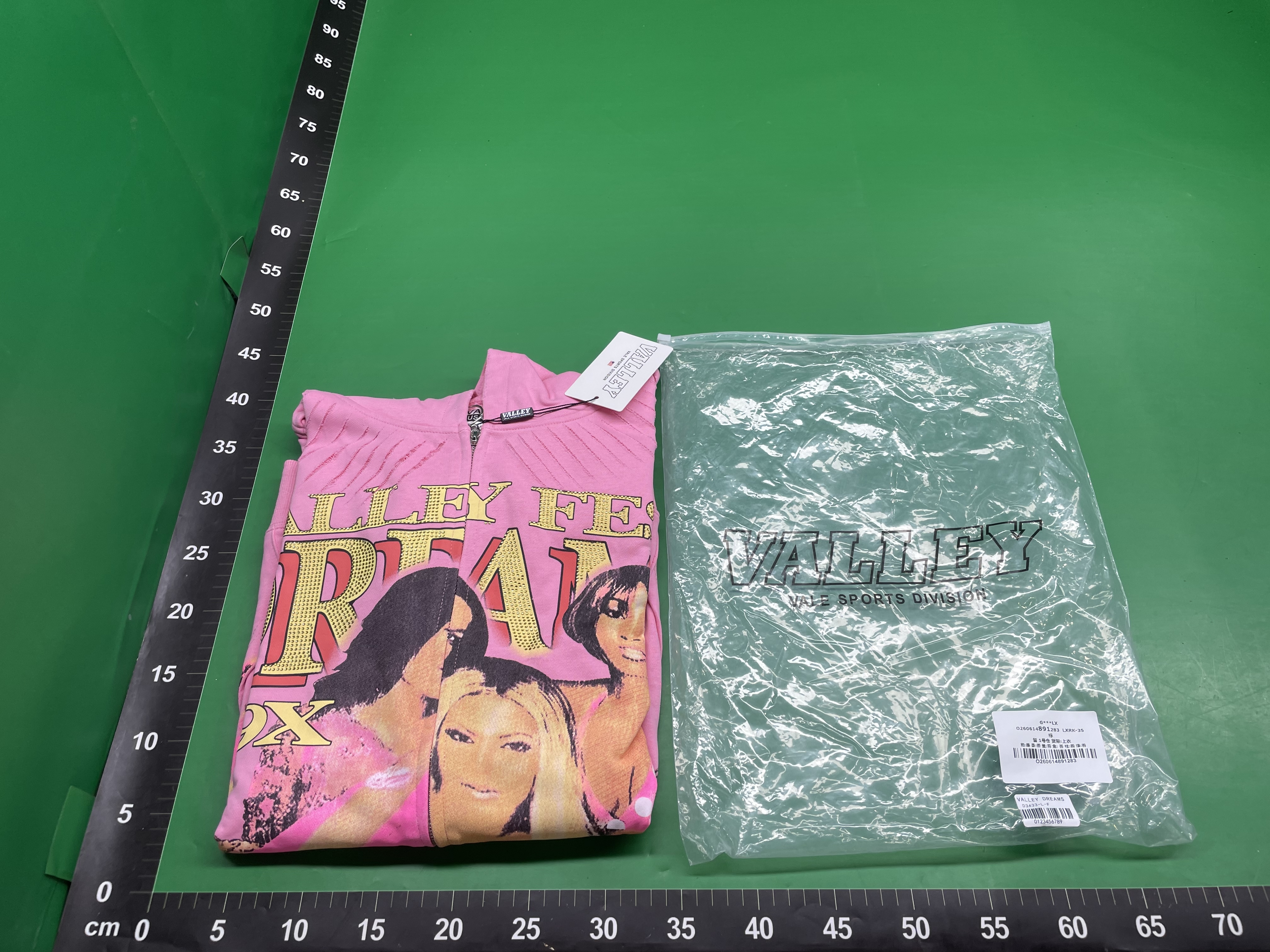 美式潮牌VALLEY实拍现货街头嘻哈长袖连帽卫衣及休闲长裤男女同款 — miniatura QC 3