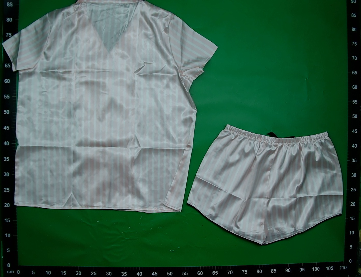 睡衣冰丝质家居服男女丝绸夏天仿真丝丝质套装欧美外贸亚马逊 — foto QC 1