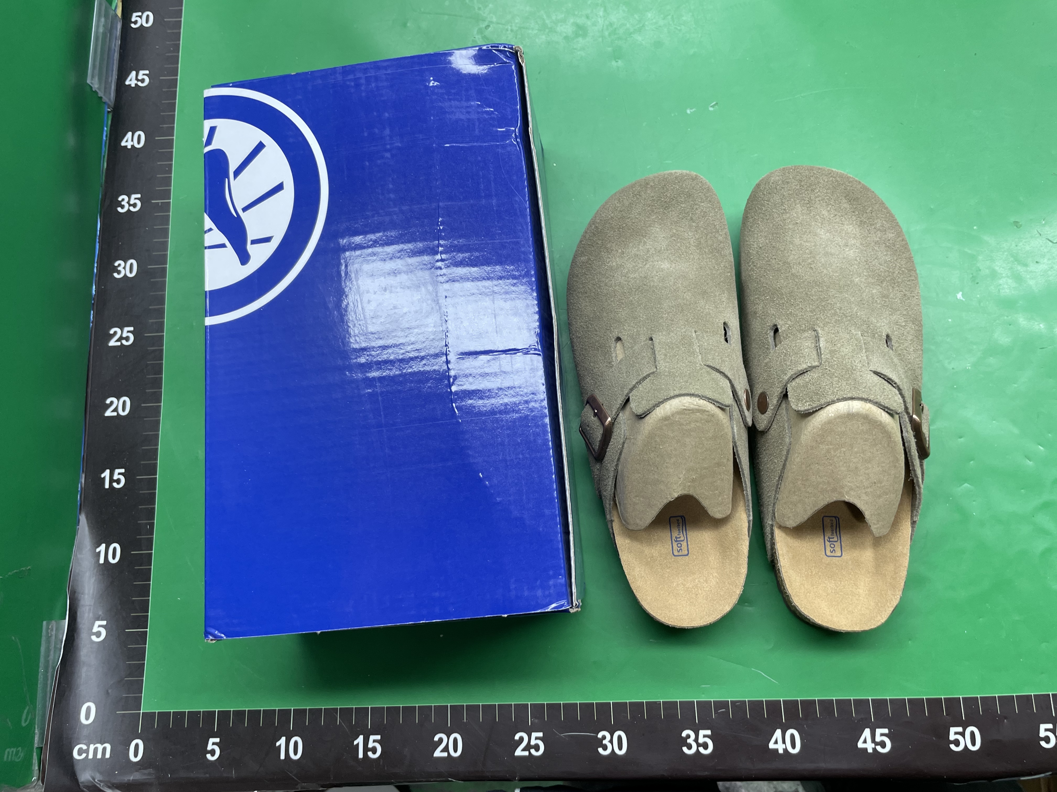 勃肯鞋纯原桑坡新款真皮软木内增高厚底情侣博肯鞋男女拖鞋夏外穿 — miniatura QC 5