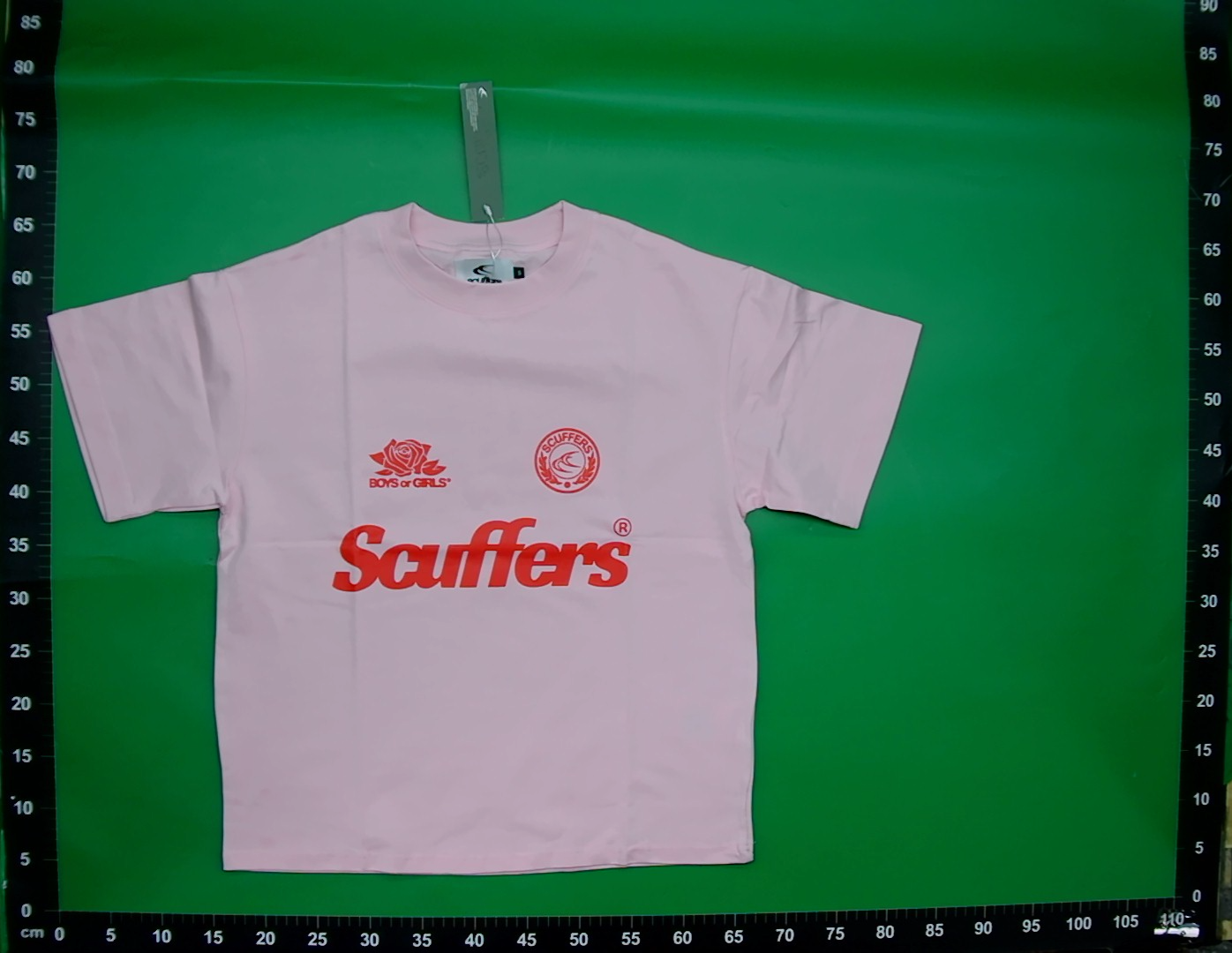 Scuffers Ss26 Trendy Brand Men's and Women's T-Shirts Heavyweight Pure Cotton Couple's Loose Short-Sleeved T-Shirt Top Boxy — foto QC 1