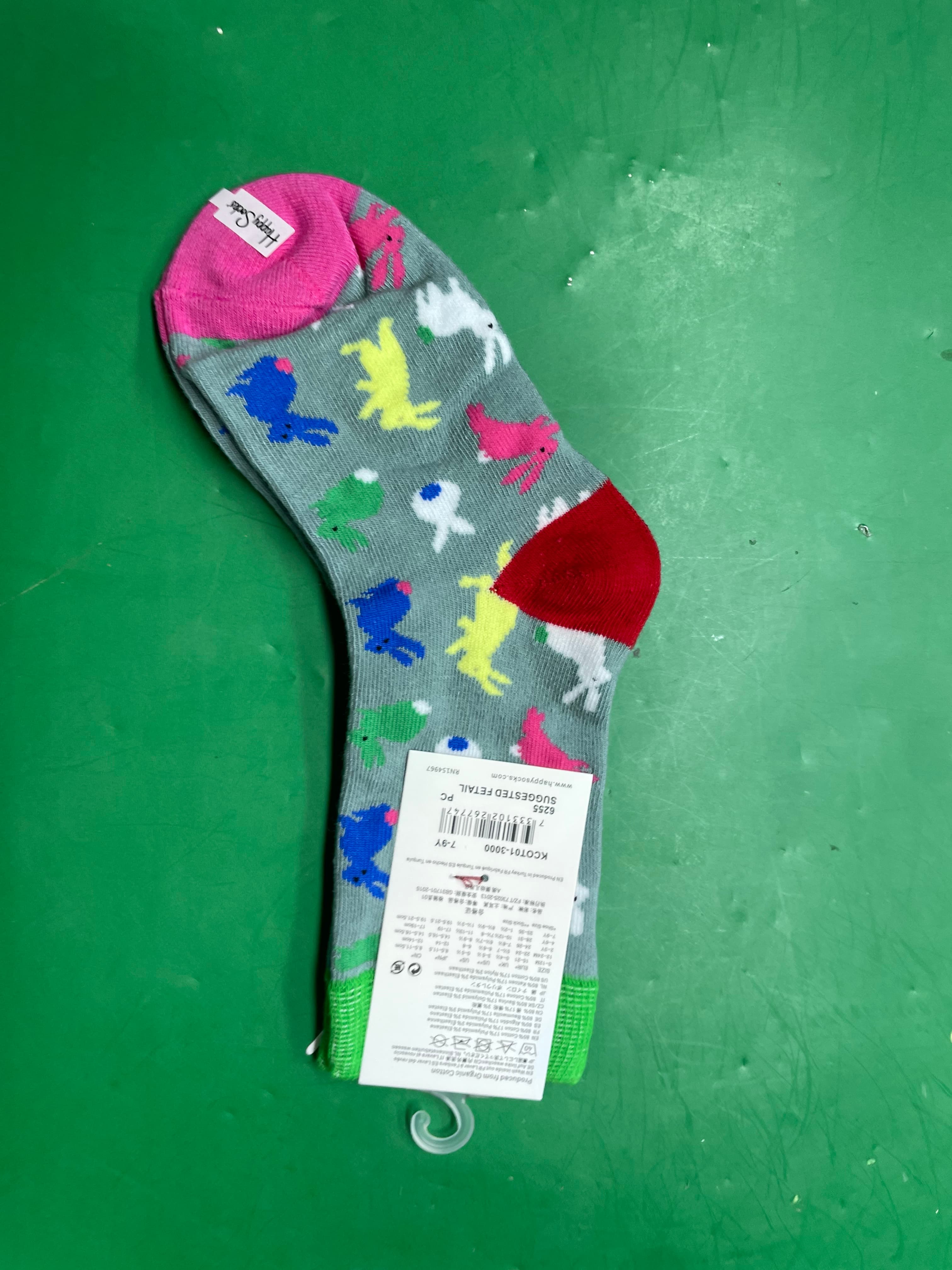 happysocks童袜ins潮童袜四季中筒袜欧美潮流百搭经典时尚童袜 — miniatura QC 2